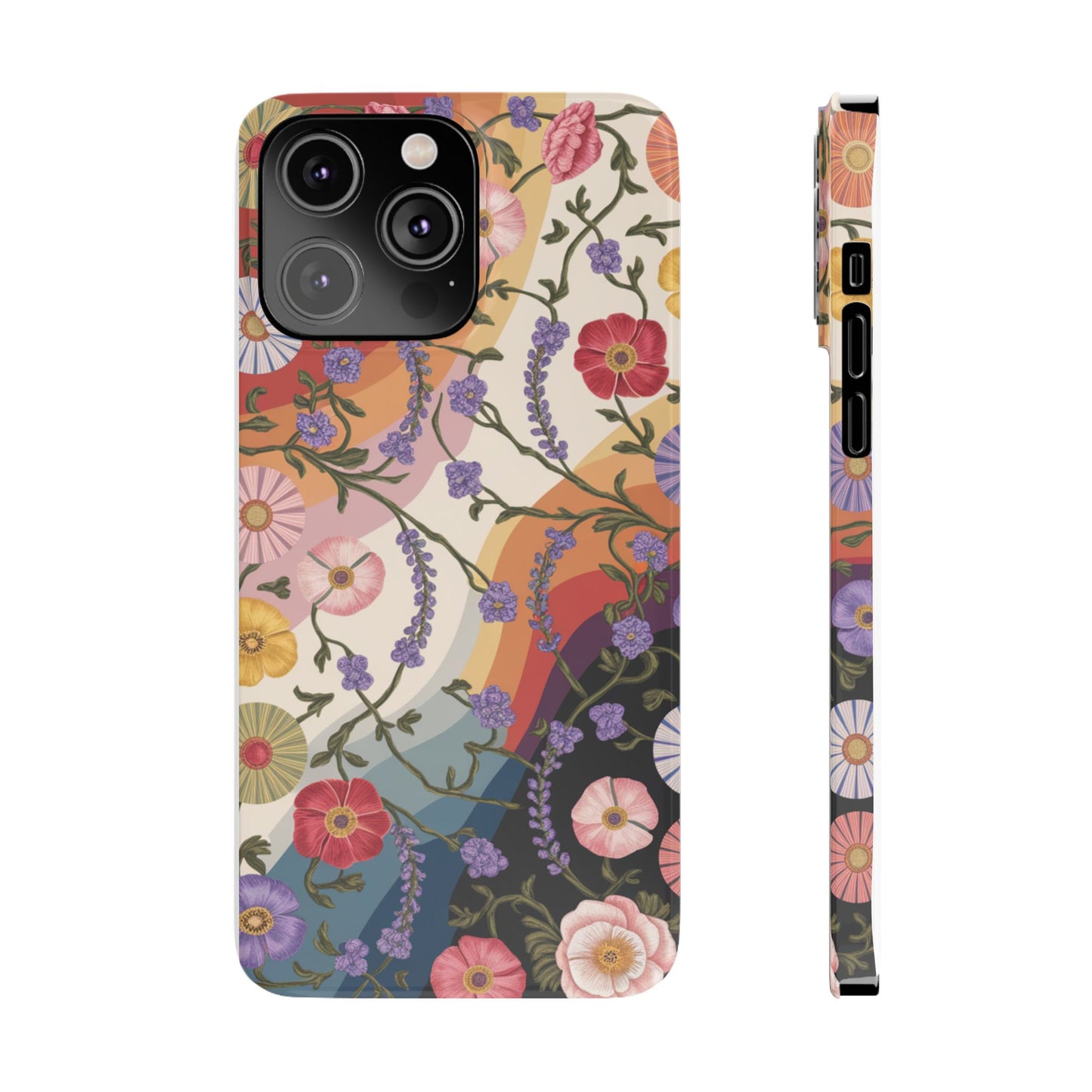 Floral Blossom Phone Case - Slim Case for Flower Lovers, Smartphone Cover, Gift for Her, Trendy Floral Design, Boho Chic Accessory