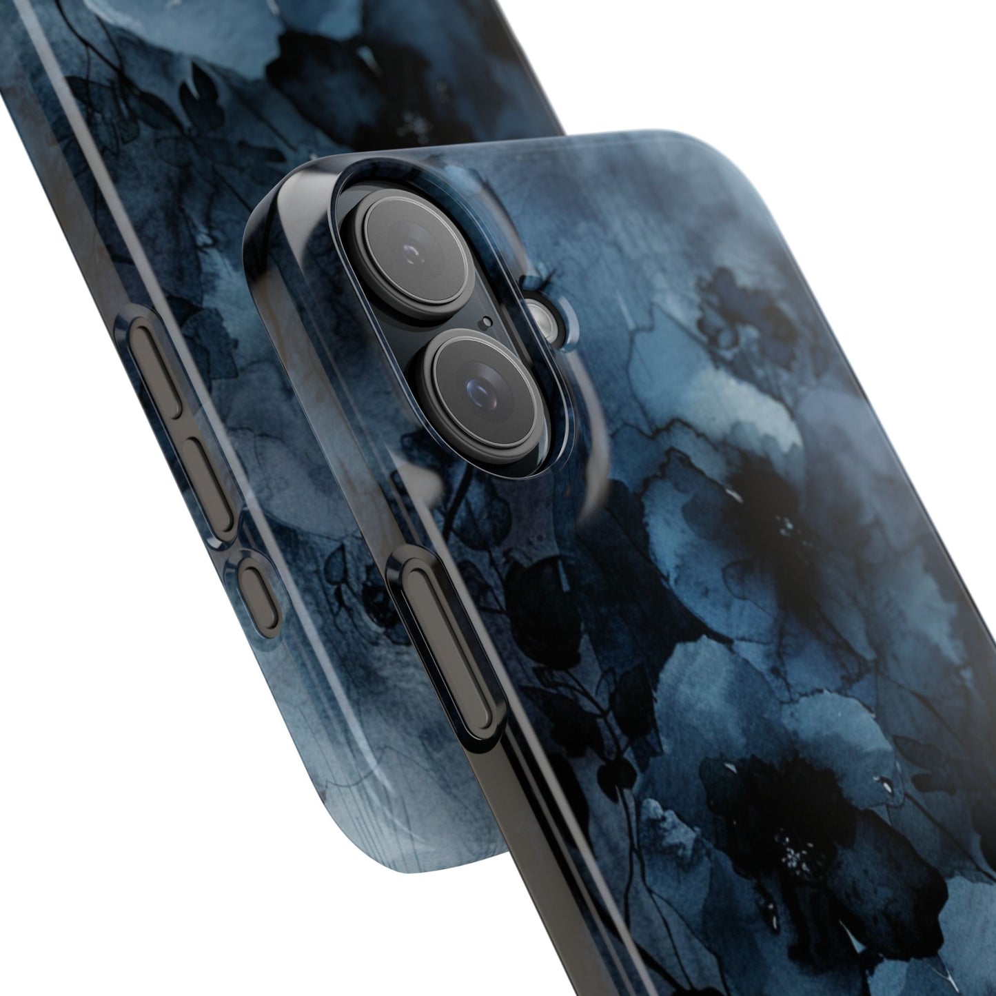 Elegant Floral Slim Phone Cases | Trendy Phone Cover, Blue Flower Design, Gift for Her, Stylish Mobile Case, Floral Accessories