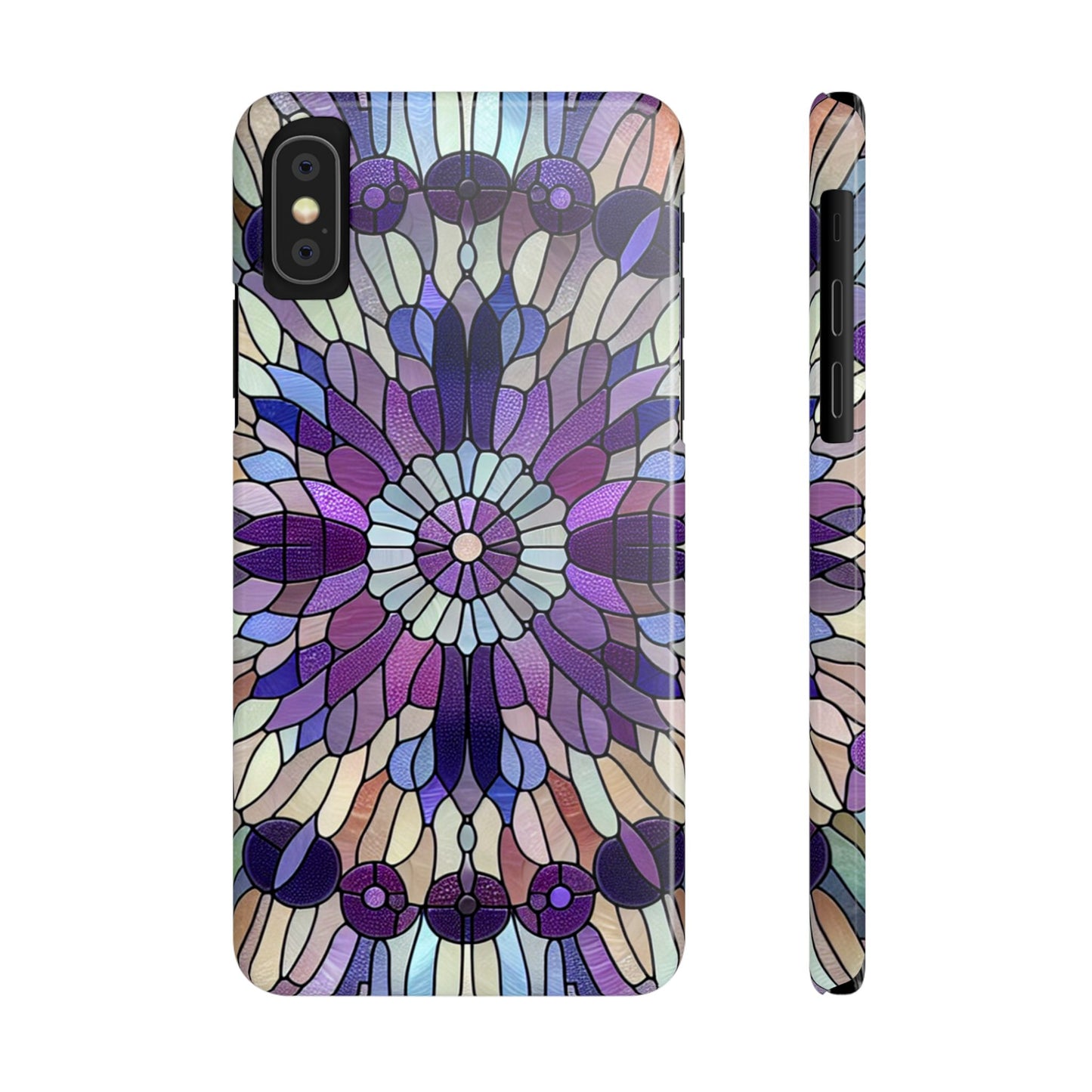 Stained Glass Floral Slim Phone Case | Vibrant Art Deco Design | Stylish Cell Phone Accessory | Gift for Art Lovers, Phone Protection, [...]