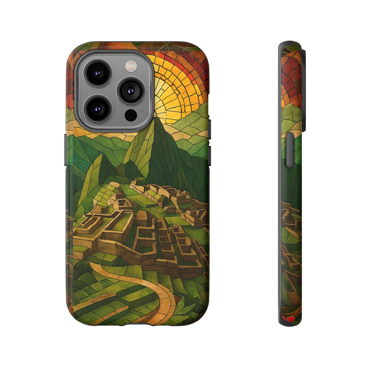 Inca Ruins Tough Phone Case - Machu Picchu Landmark Design, Historic Peru Travel Aesthetic Compatible with iPhone, Galaxy, and Google Phones
