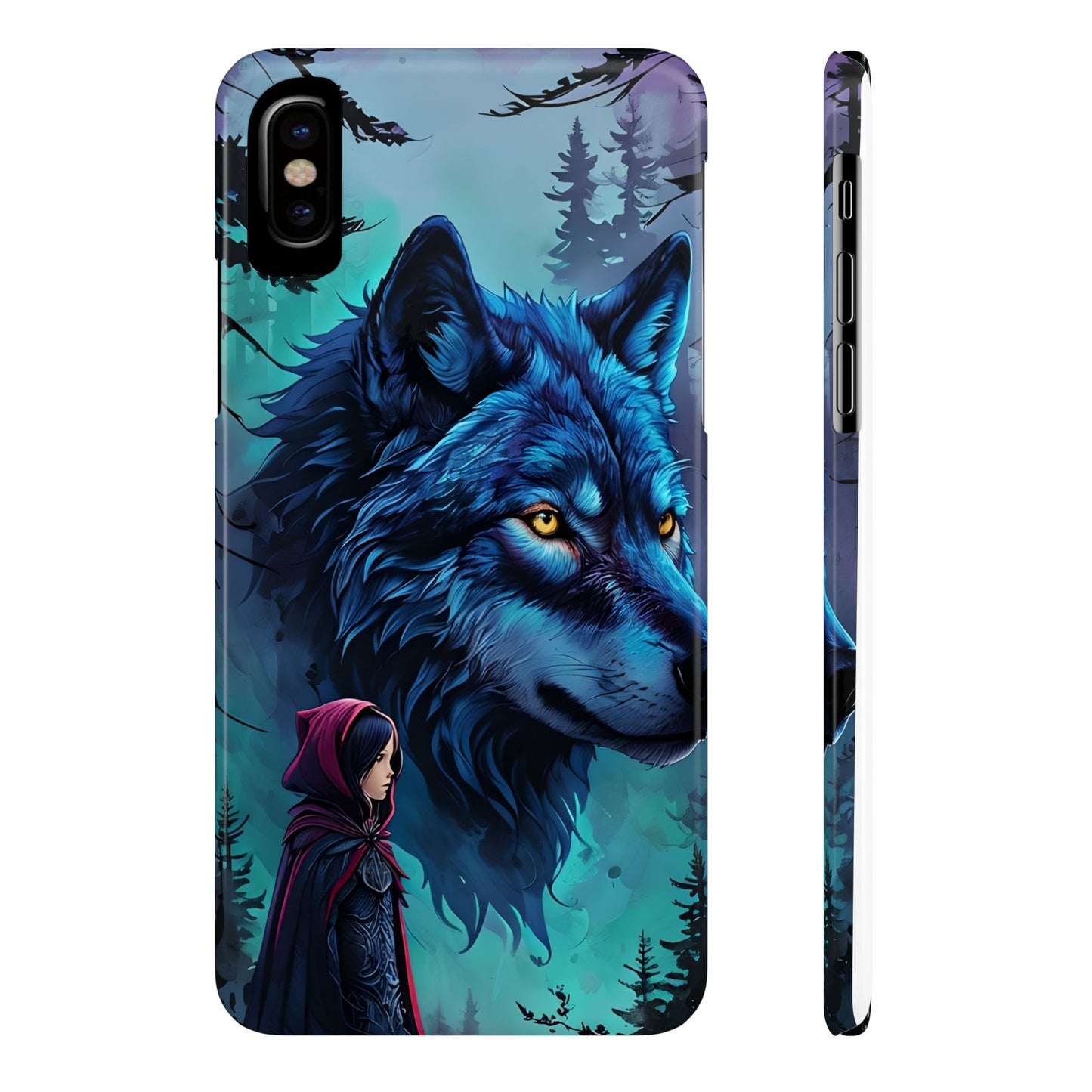 Enchanted Wolf Phone Case - Slim, Stylish Protection for Animal Lovers, Perfect for Gifts & Nature Enthusiasts, Unique Art Design