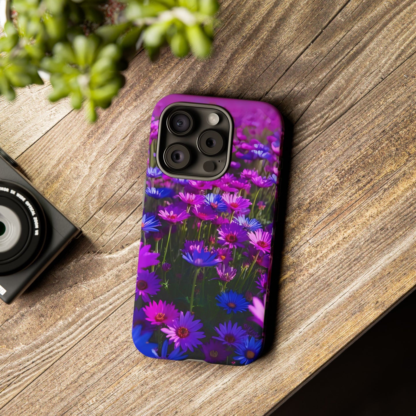 Wildflower Meadow Phone Case, Colorful Floral Garden Aesthetic, Vibrant Tough Phone Case, Compatible with iPhone, Galaxy, Google
