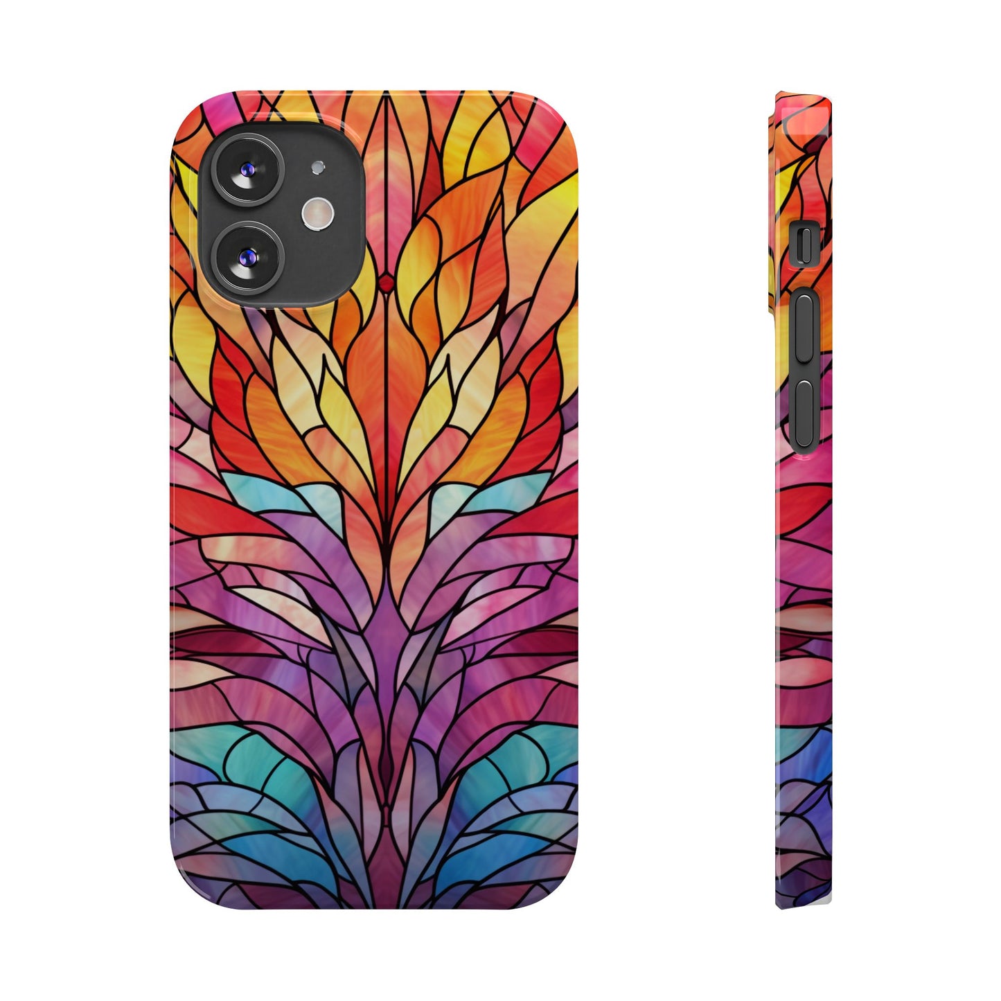 Vibrant Floral Slim Phone Cases, Colorful Smartphone Cover, Artistic Phone Skin, Unique Gift for Her, Nature-Inspired Accessory