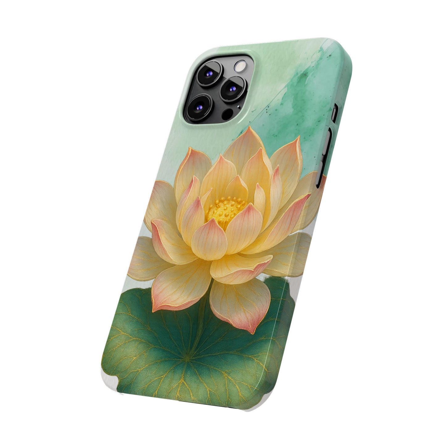 Lotus Blossom Slim Phone Cases, Floral Phone Covers, Nature-Inspired Accessories, Perfect Gift for Garden Lovers, Birthday Present