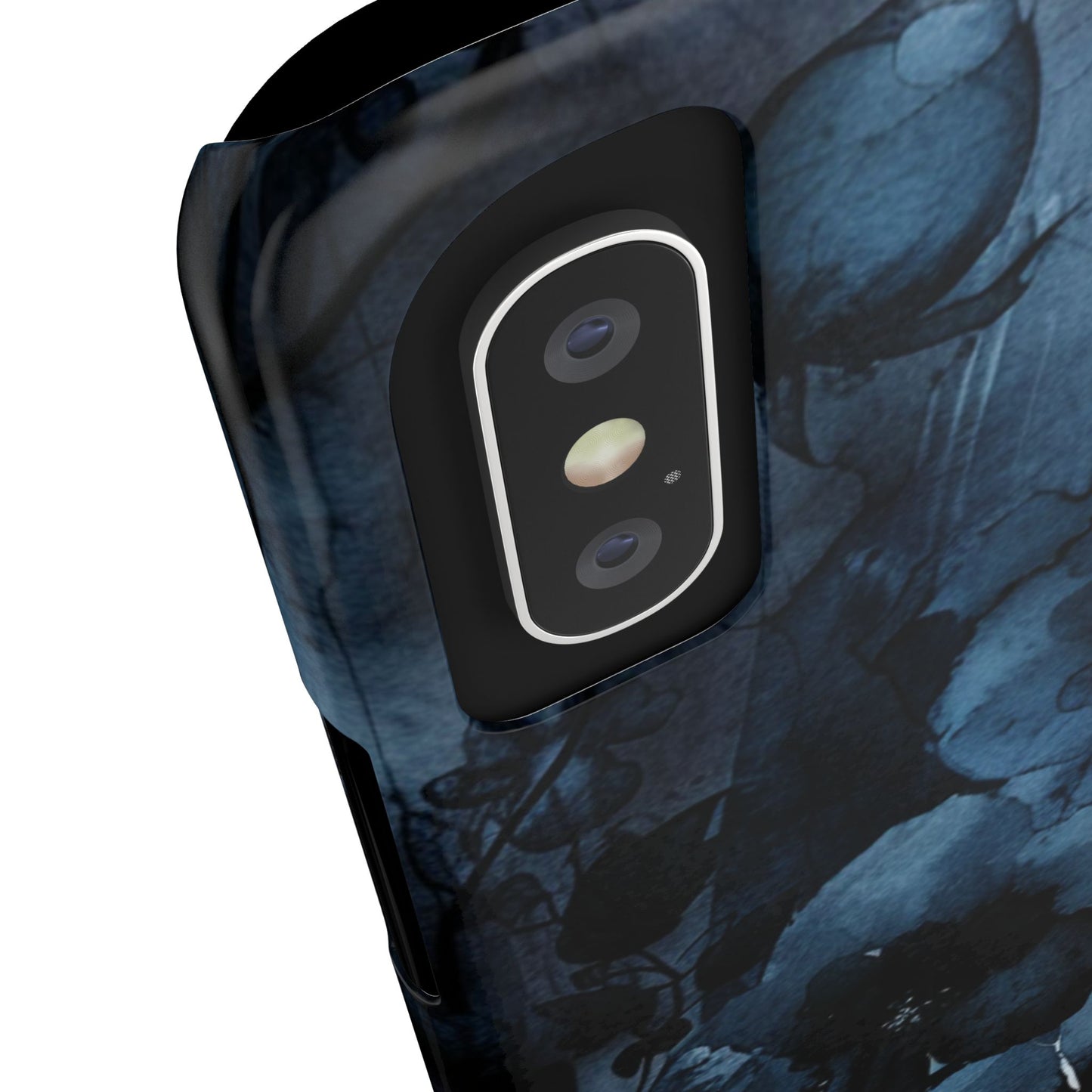 Elegant Floral Slim Phone Cases | Trendy Phone Cover, Blue Flower Design, Gift for Her, Stylish Mobile Case, Floral Accessories