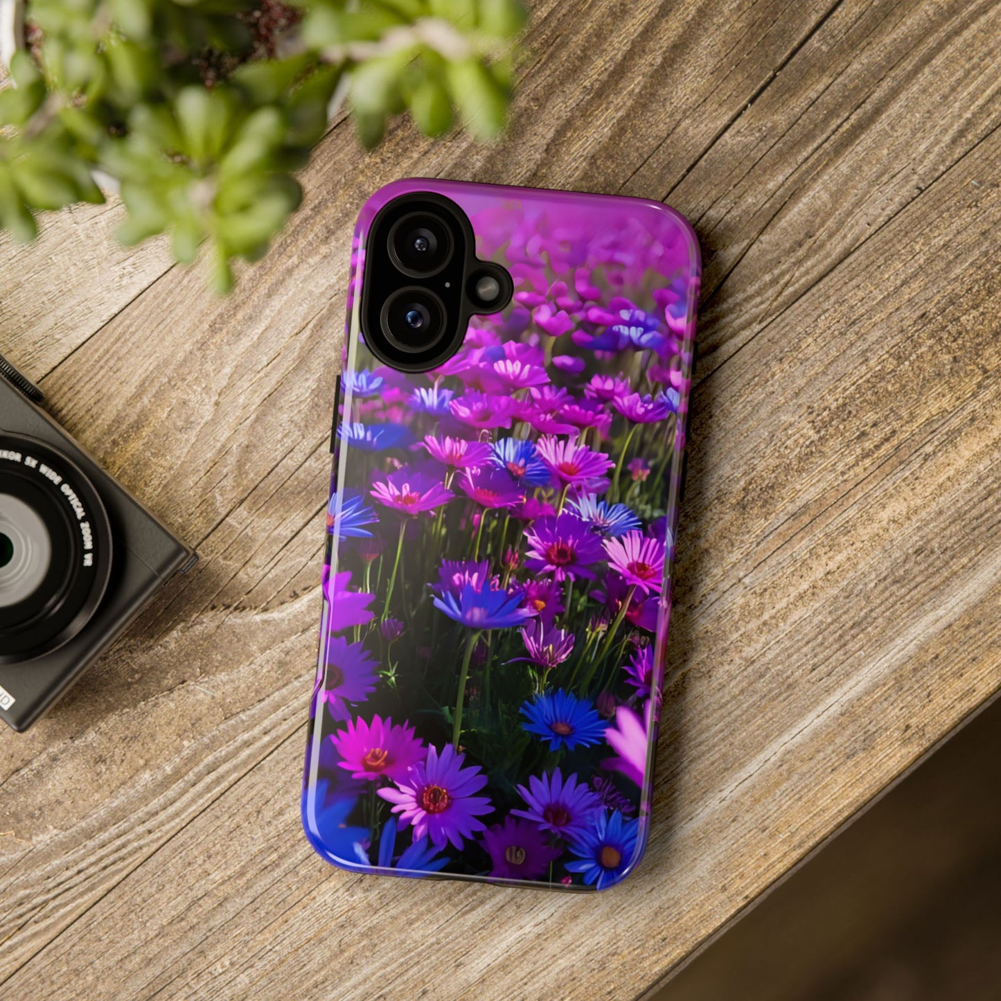 Wildflower Meadow Phone Case, Colorful Floral Garden Aesthetic, Vibrant Tough Phone Case, Compatible with iPhone, Galaxy, Google