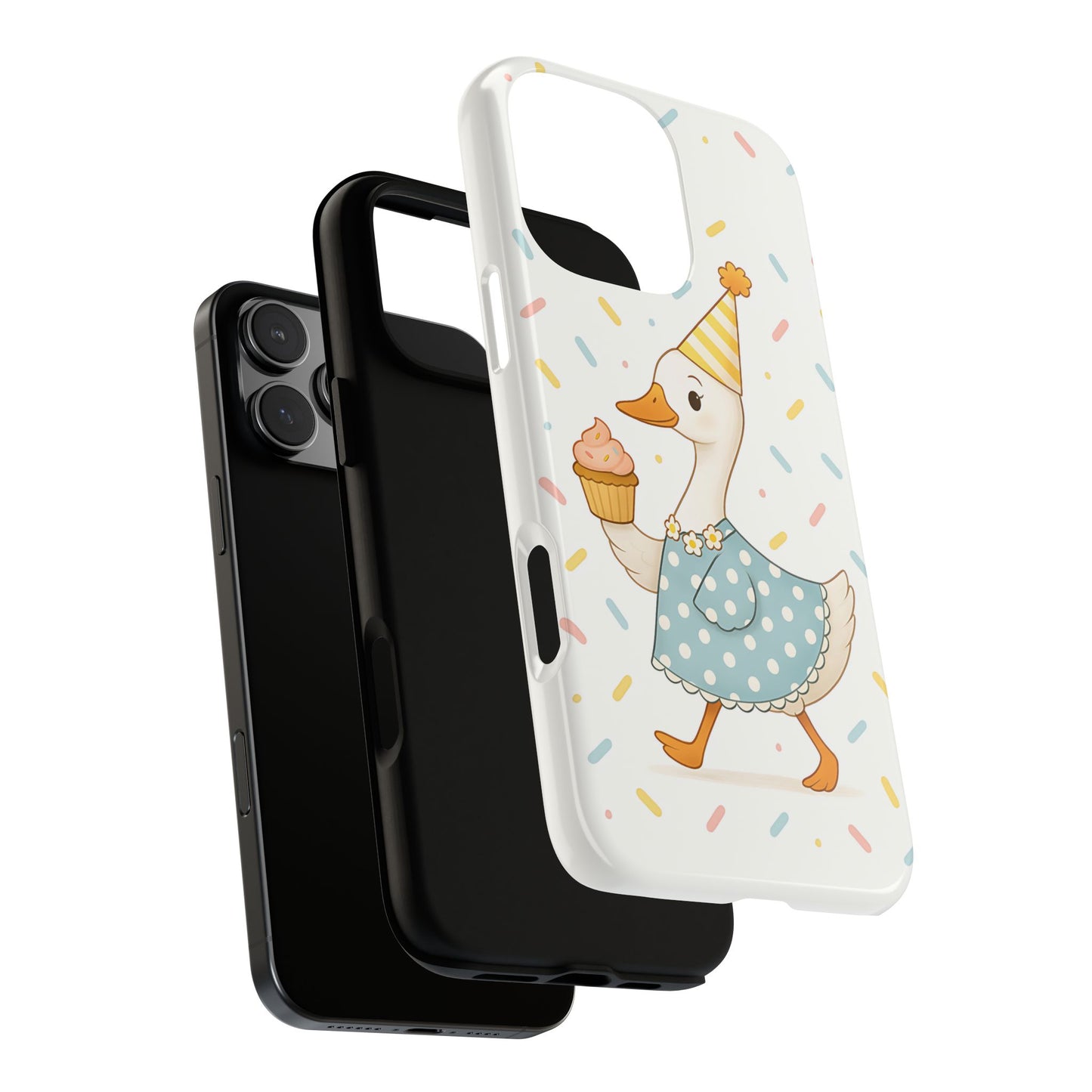 Birthday Goose Tough Phone Case, Party Animal Gift Idea, Silly Goose Compatible with iPhone 17, 16, 15, 14, 13, Galaxy, Google