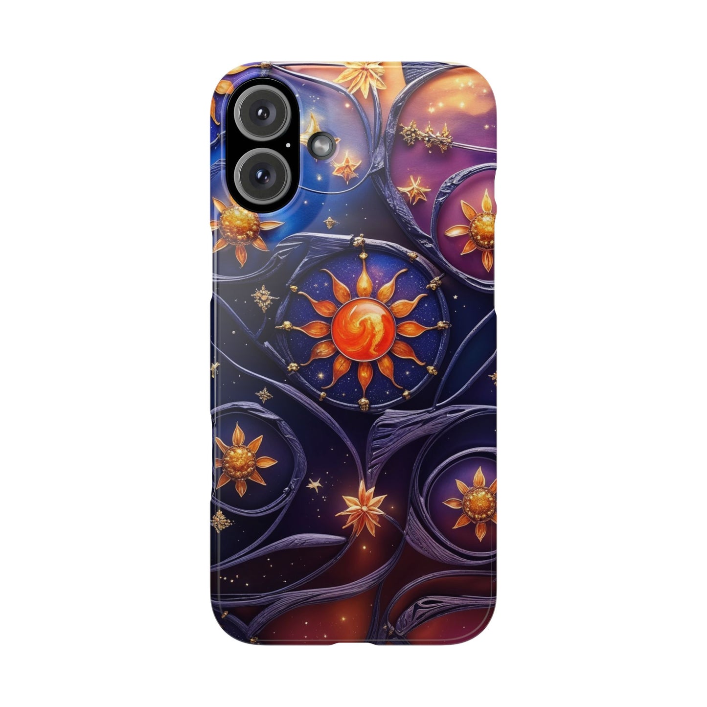 Celestial Slim Phone Cases, Starry Sky Phone Cover, Zodiac Design, Astrology Gift, Cosmic Phone Accessories