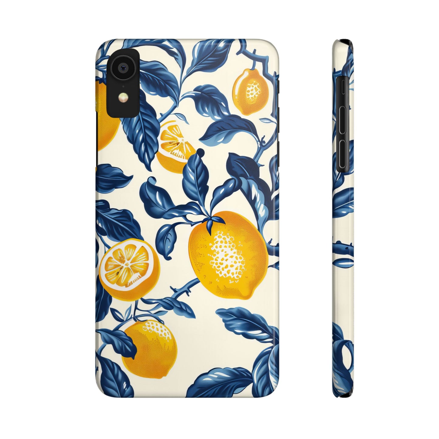 Lemon Floral Slim Phone Cases - Stylish Citrus Designs for Summer, Perfect Gift for Friends, Beach Vibes, Trendy Phone Accessories, [...]