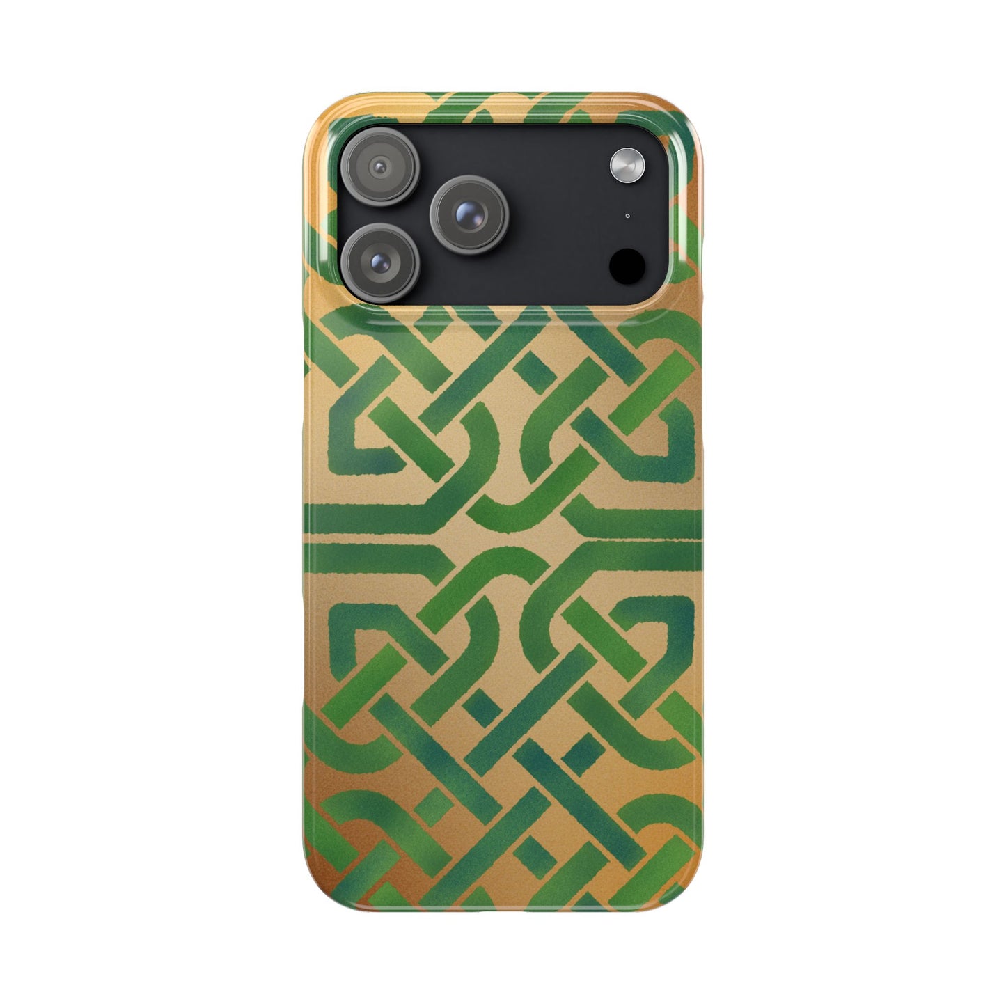 Celtic Knot Slim Phone Case, Irish Heritage Pattern Phone Cover, Celtic Art Design, Irish Culture Gift Compatible with iPhone