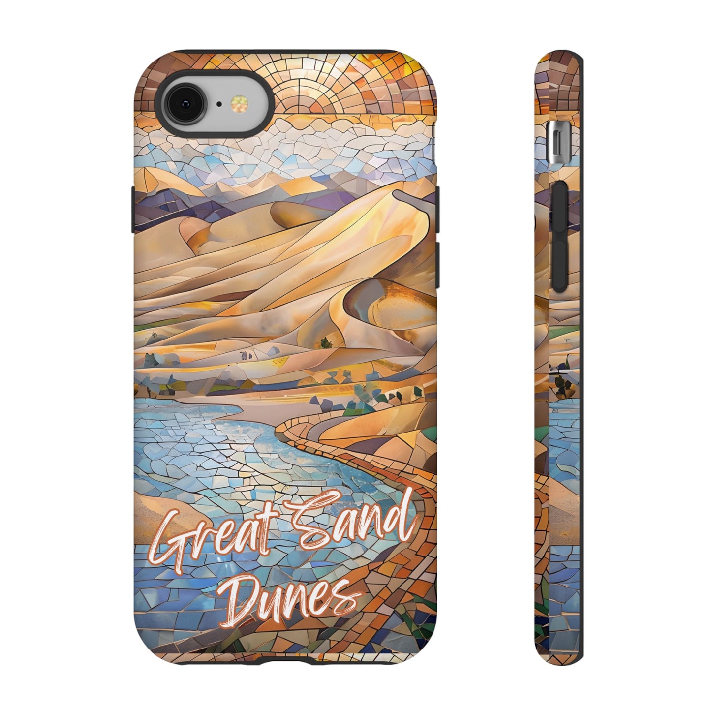 Great Sand Dunes National Park Phone Case, Mosaic Phone Case, Nature Art, National Park Gift, Scenic Forest Phone Cover, Phone Case Travel