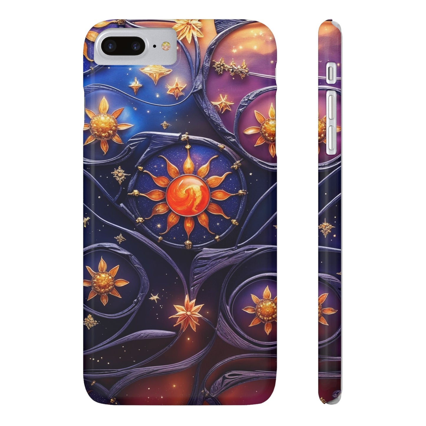 Celestial Slim Phone Cases, Starry Sky Phone Cover, Zodiac Design, Astrology Gift, Cosmic Phone Accessories