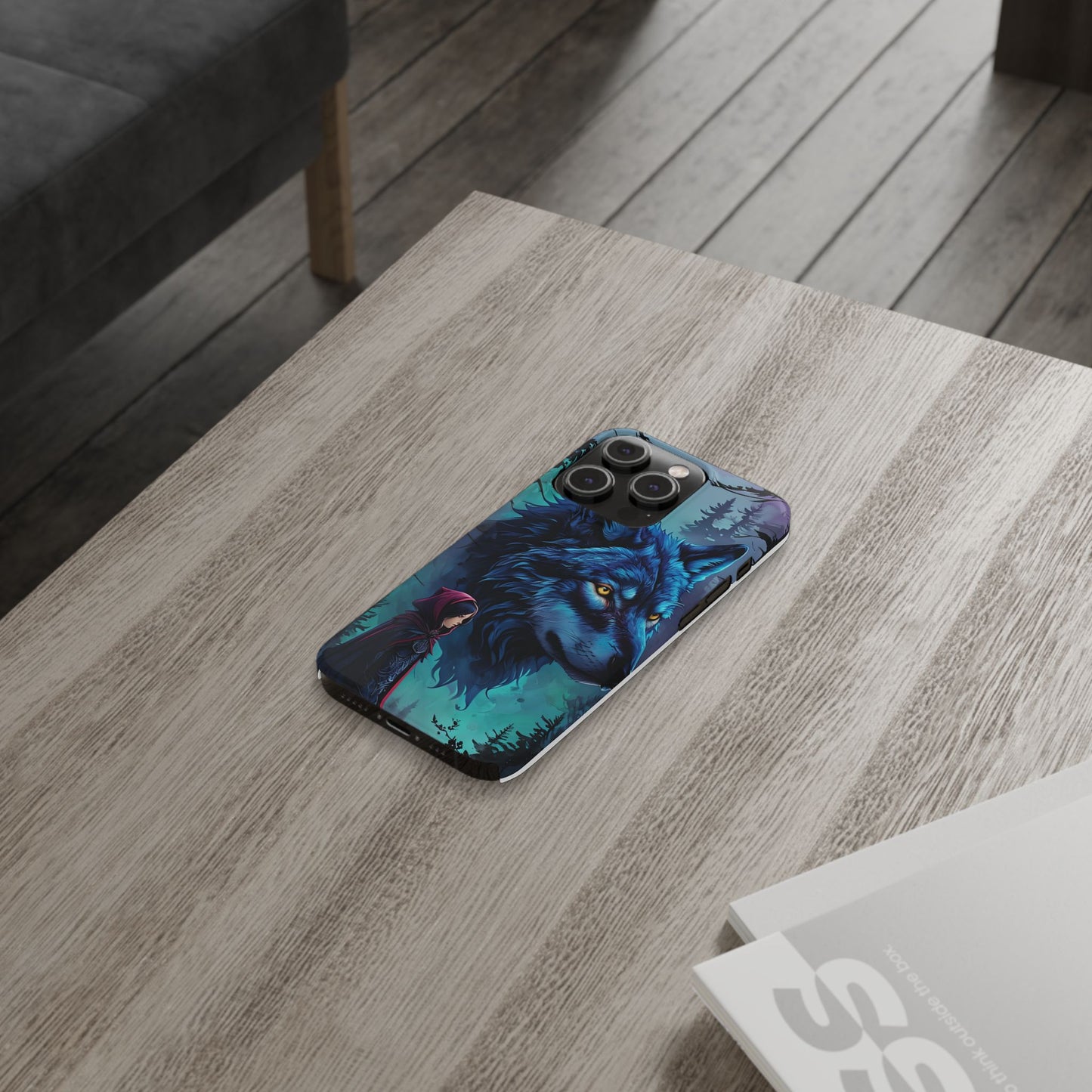 Enchanted Wolf Phone Case - Slim, Stylish Protection for Animal Lovers, Perfect for Gifts & Nature Enthusiasts, Unique Art Design