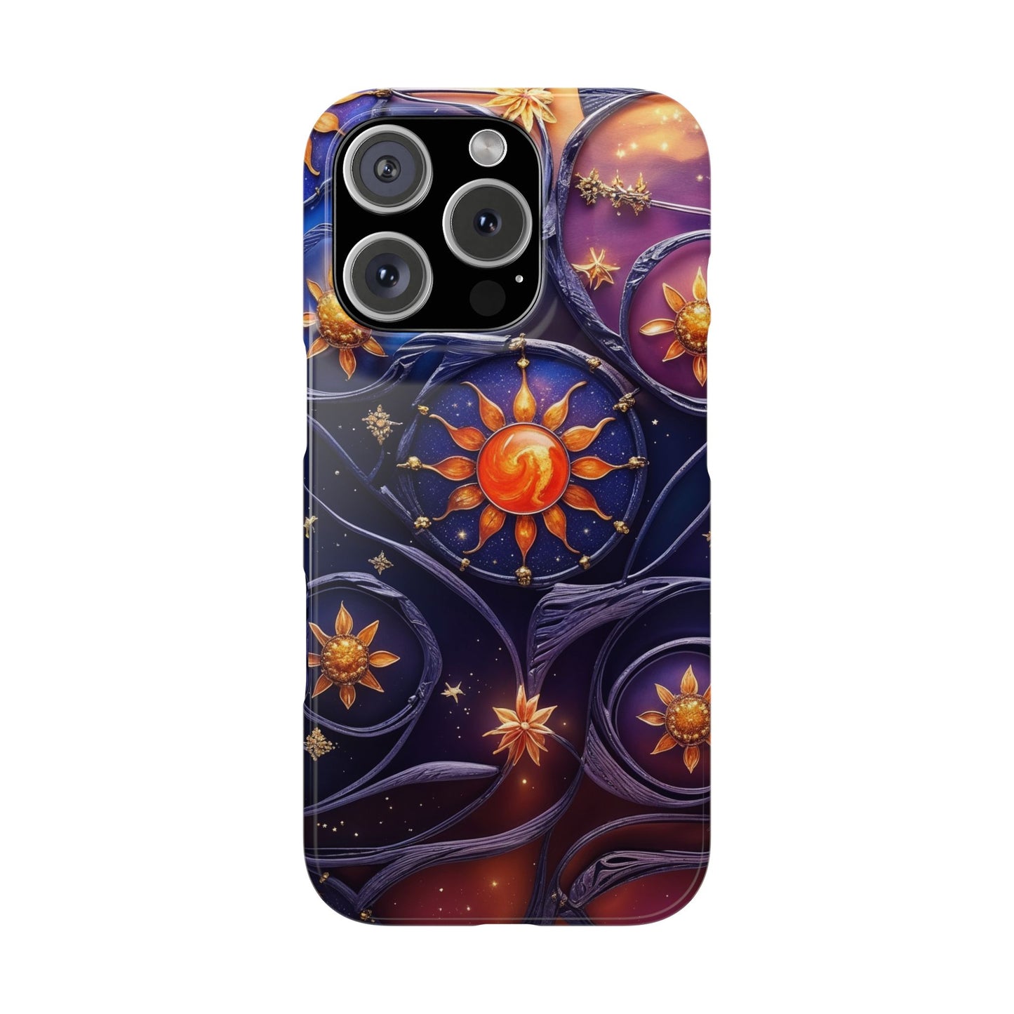 Celestial Slim Phone Cases, Starry Sky Phone Cover, Zodiac Design, Astrology Gift, Cosmic Phone Accessories