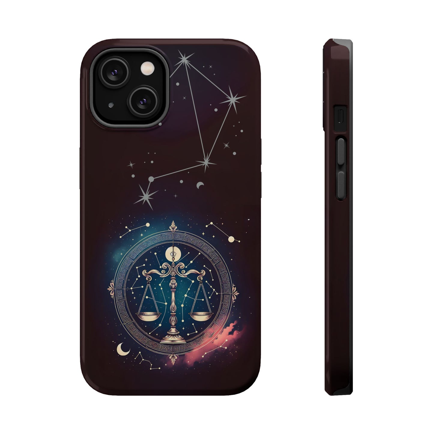 Libra Zodiac Magnetic Phone Case Astrology Gift for Her, Celestial Star Sign Cover, Birthday Gift, Compatible with iPhone 17, 16, 15, 14, 13