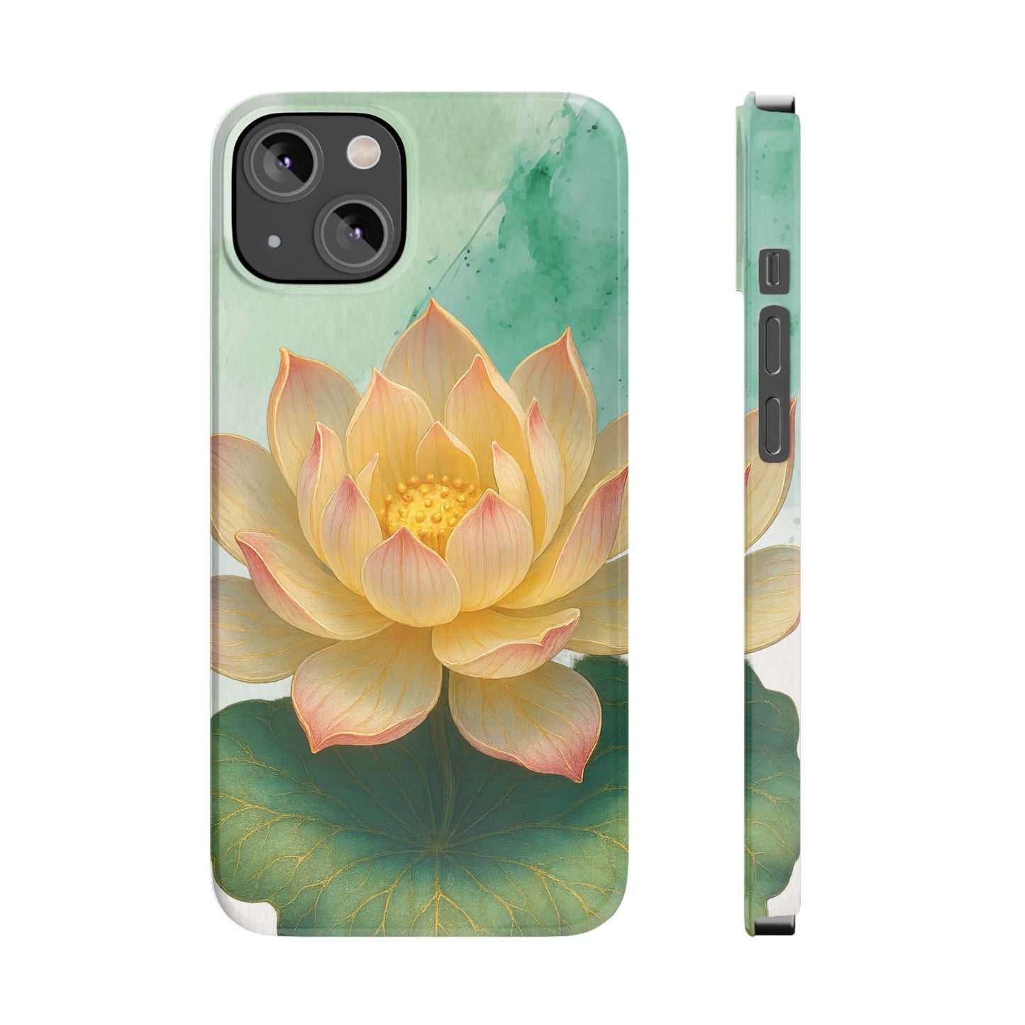 Lotus Blossom Slim Phone Cases, Floral Phone Covers, Nature-Inspired Accessories, Perfect Gift for Garden Lovers, Birthday Present