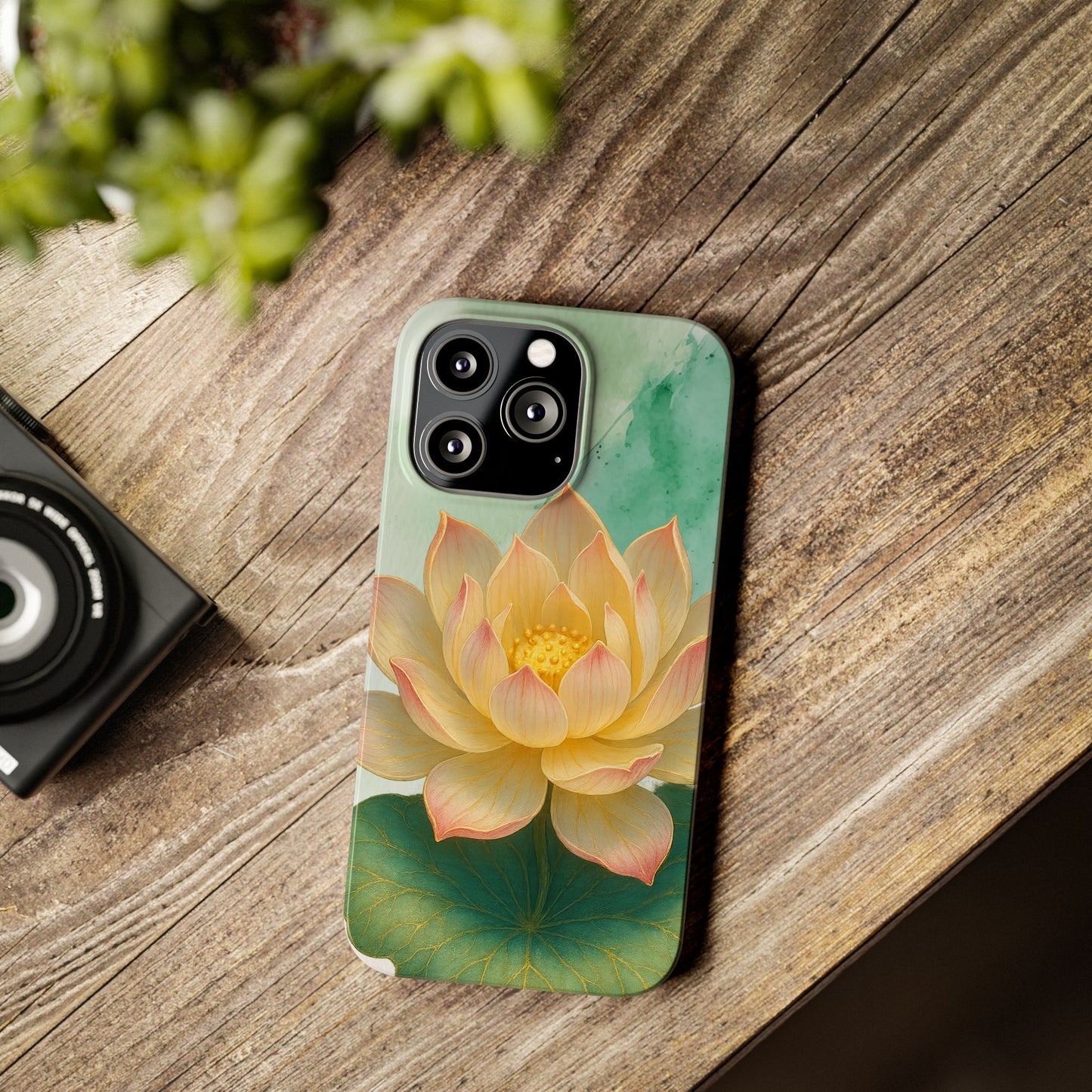 Lotus Blossom Slim Phone Cases, Floral Phone Covers, Nature-Inspired Accessories, Perfect Gift for Garden Lovers, Birthday Present