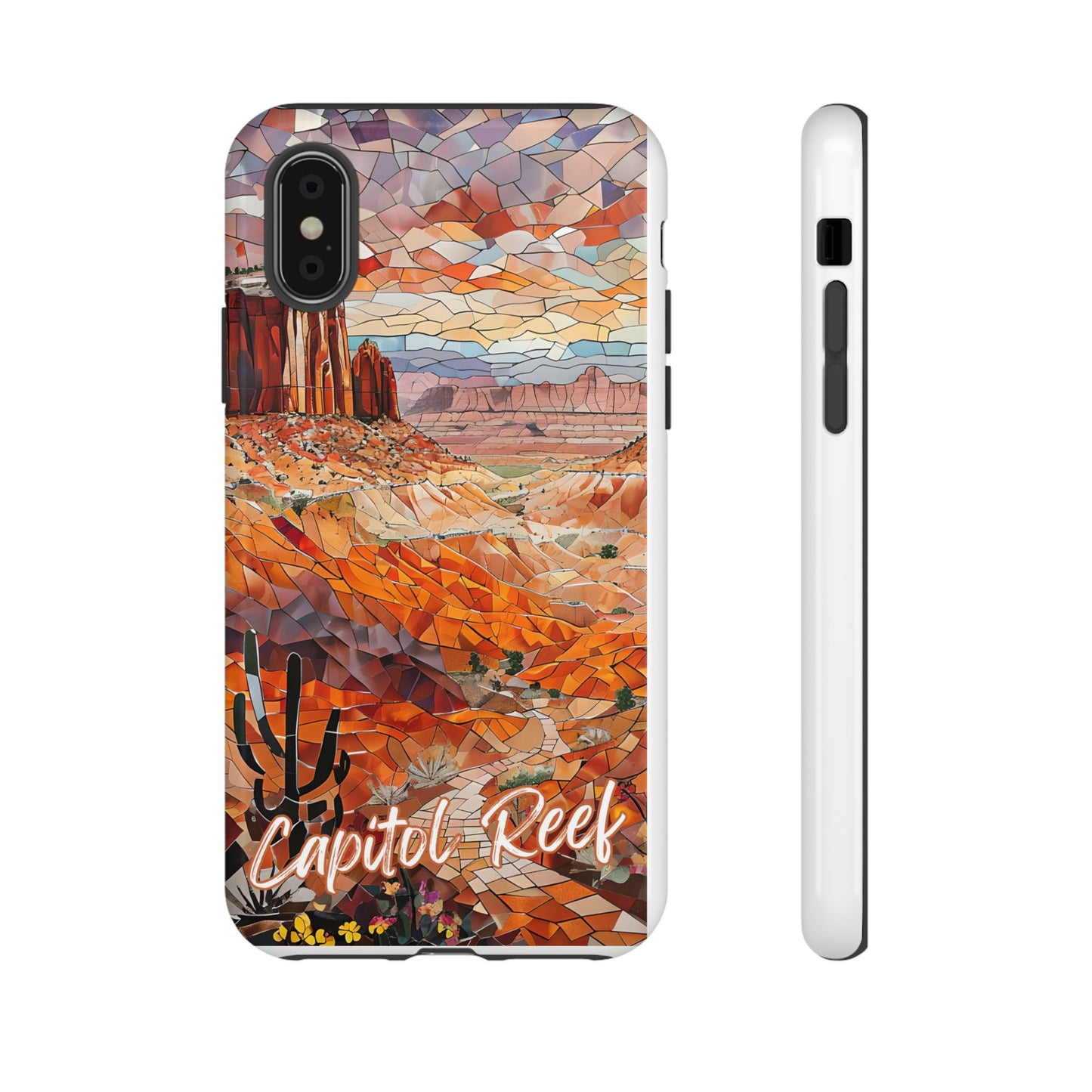 Capitol Reef National Park Utah Phone Case, Mosaic Phone Case, Mountain Nature Art, National Park Gift, Scenic Canyons Phone Cover