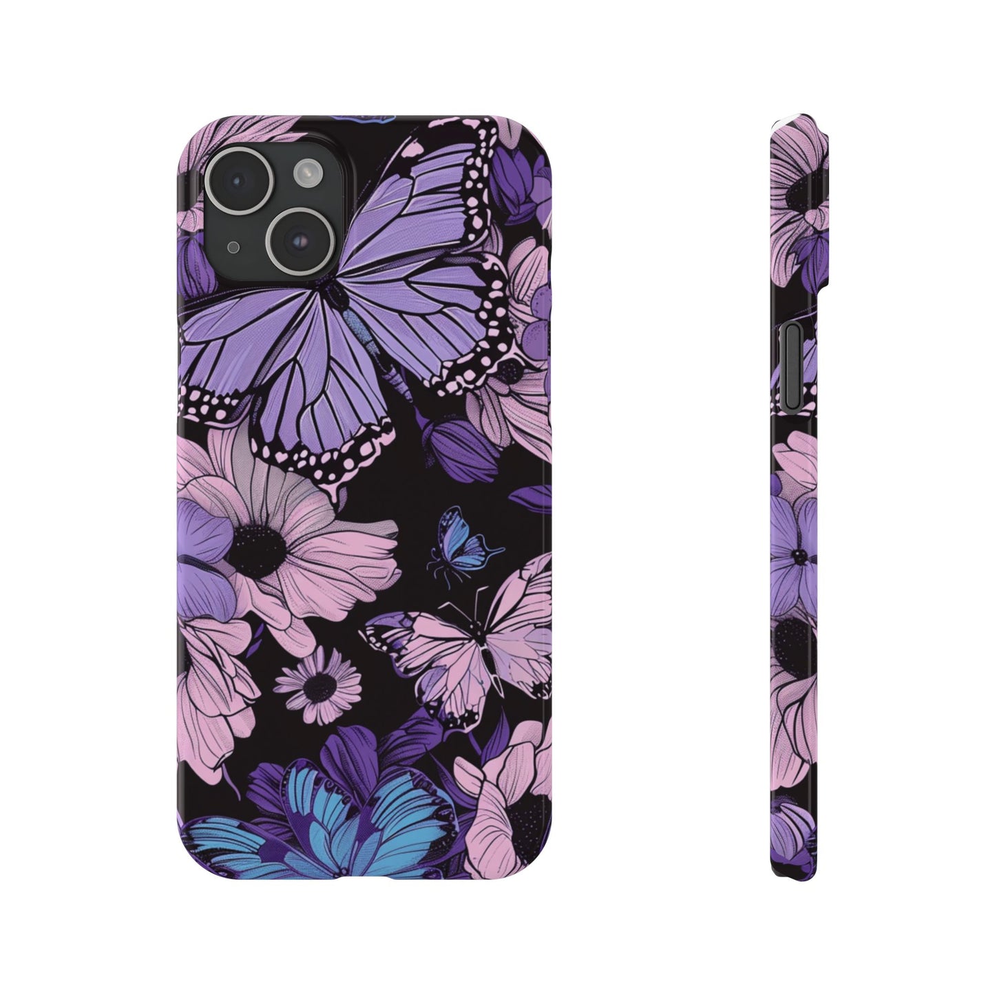 Butterfly Floral Phone Case | Slim Phone Cases for Nature Lovers, Floral Gifts, Trendy Accessories, Spring Vibes, Unique Phone Cover
