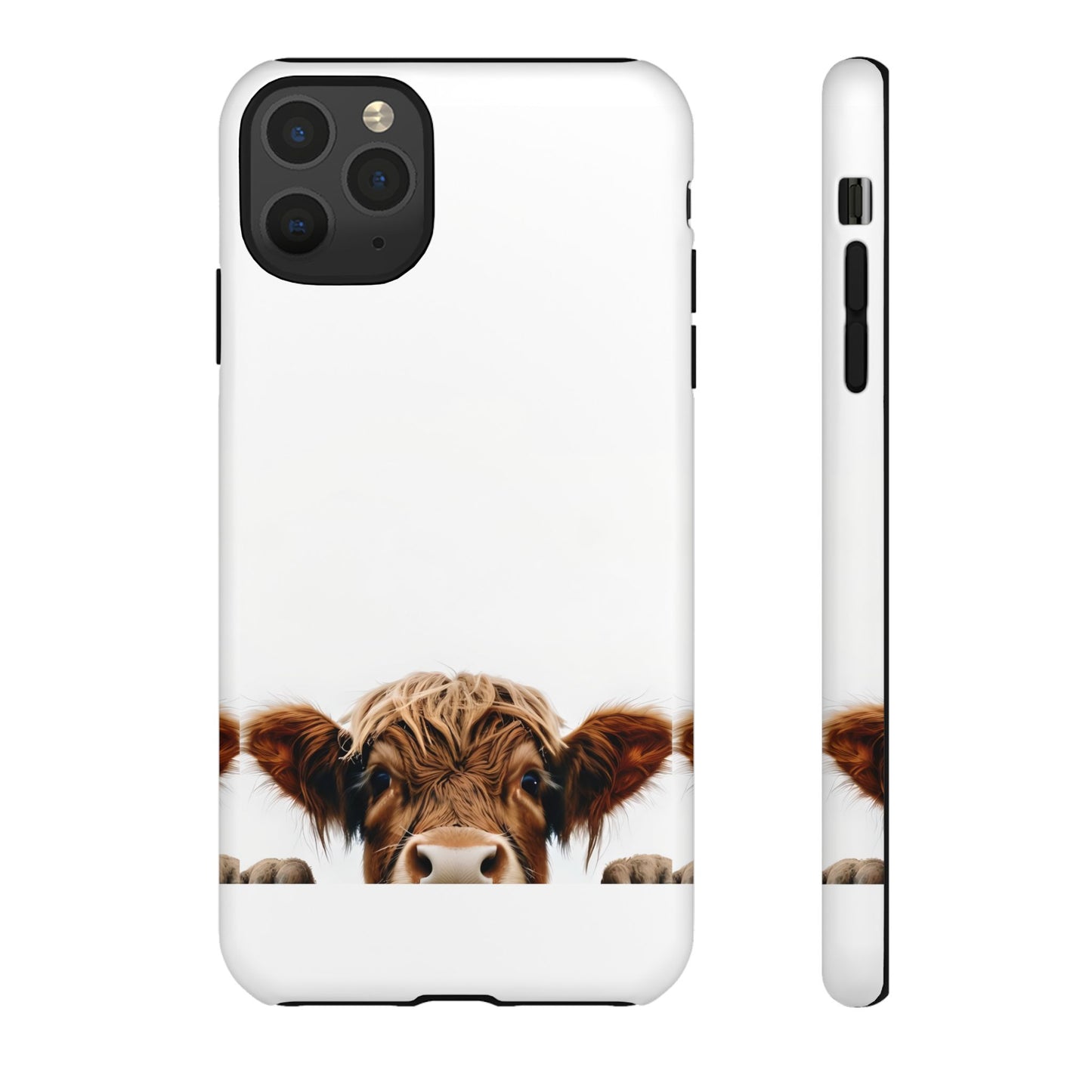Highland Cow Phone Case - Cute Animal Lover Gift , Wildlife Nature Tough Phone Case , Compatible with iPhone, Galaxy, Google