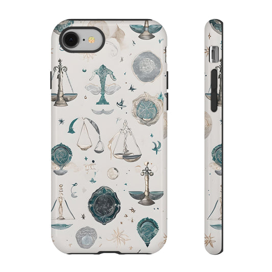 Libra Zodiac Phone Case - Astrology Gift for Her, Celestial Star Sign Cover, Birthday Gift, Compatible with iPhone, Galaxy, Google Phones