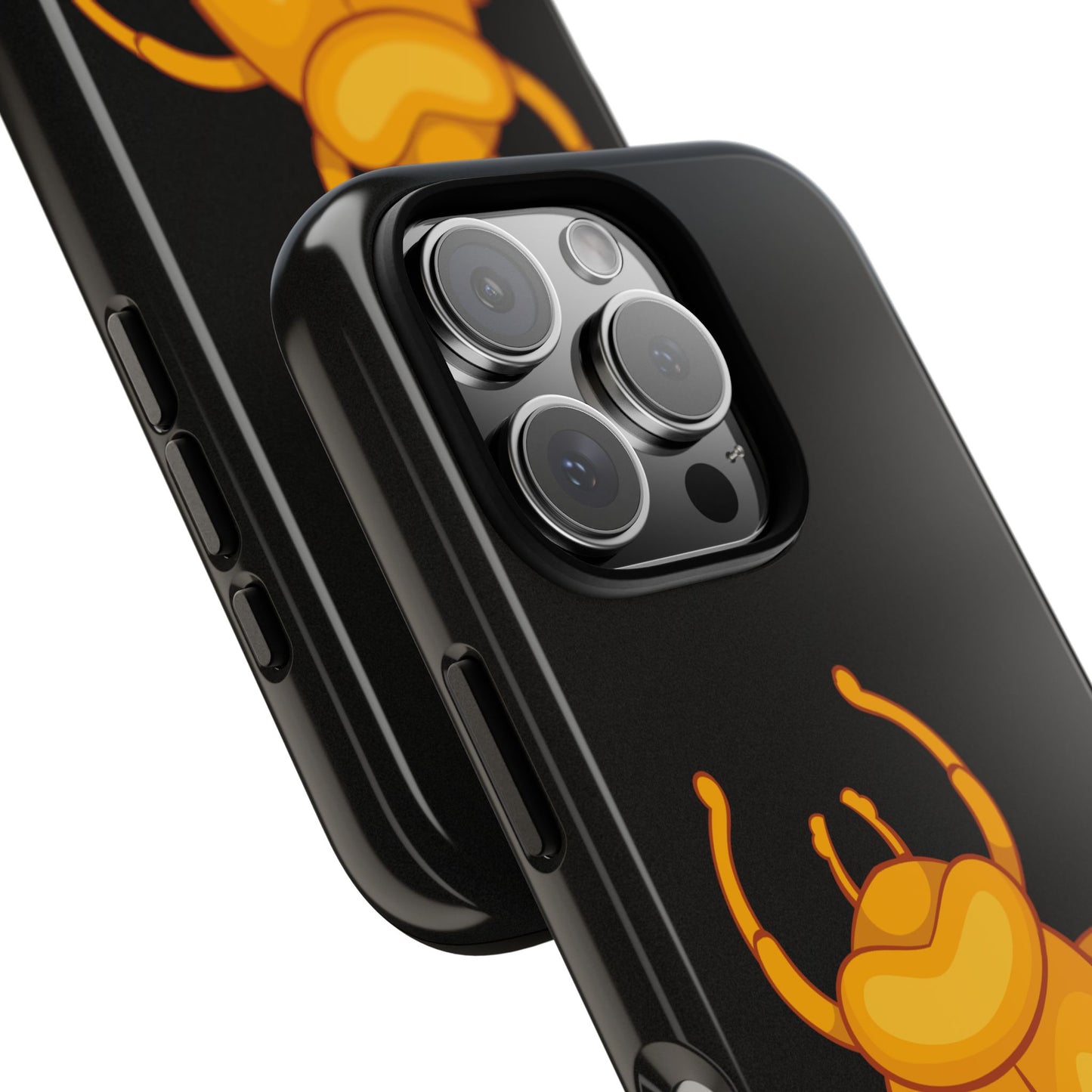 Ancient Egyptian Scarab Tough Phone Case - Gold Beetle Design, Mythological Insect Art, Compatible with iPhone, Galaxy, and Google Phones