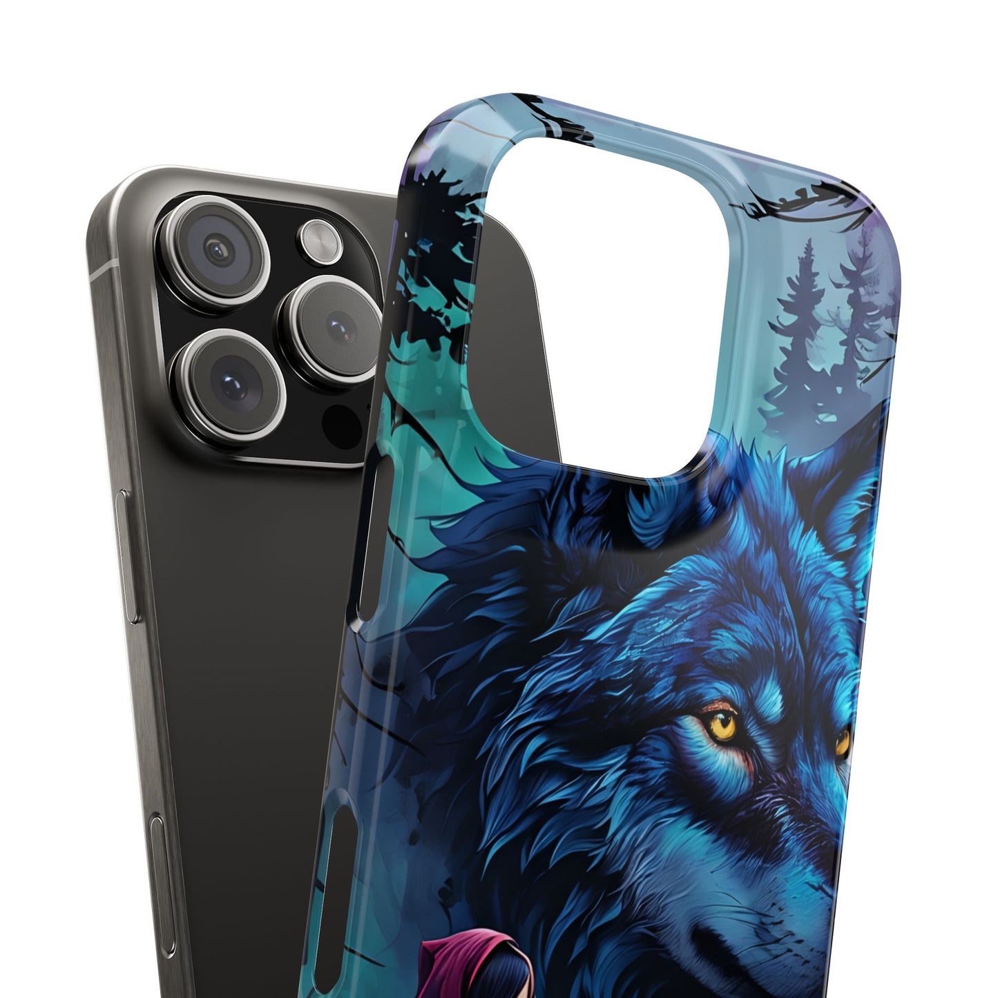 Enchanted Wolf Phone Case - Slim, Stylish Protection for Animal Lovers, Perfect for Gifts & Nature Enthusiasts, Unique Art Design