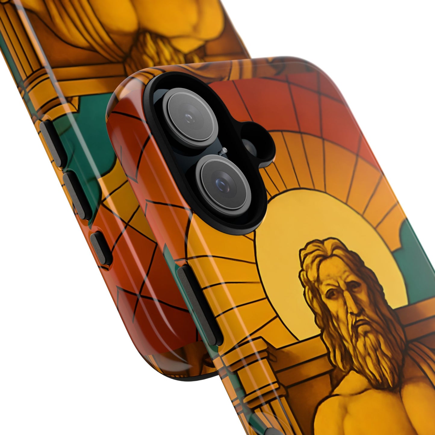 Olympia Zeus Statue Tough Phone Case - Classic Greek Art Design, Historic World Wonder Aesthetic, Compatible with iPhone, Galaxy, and Google