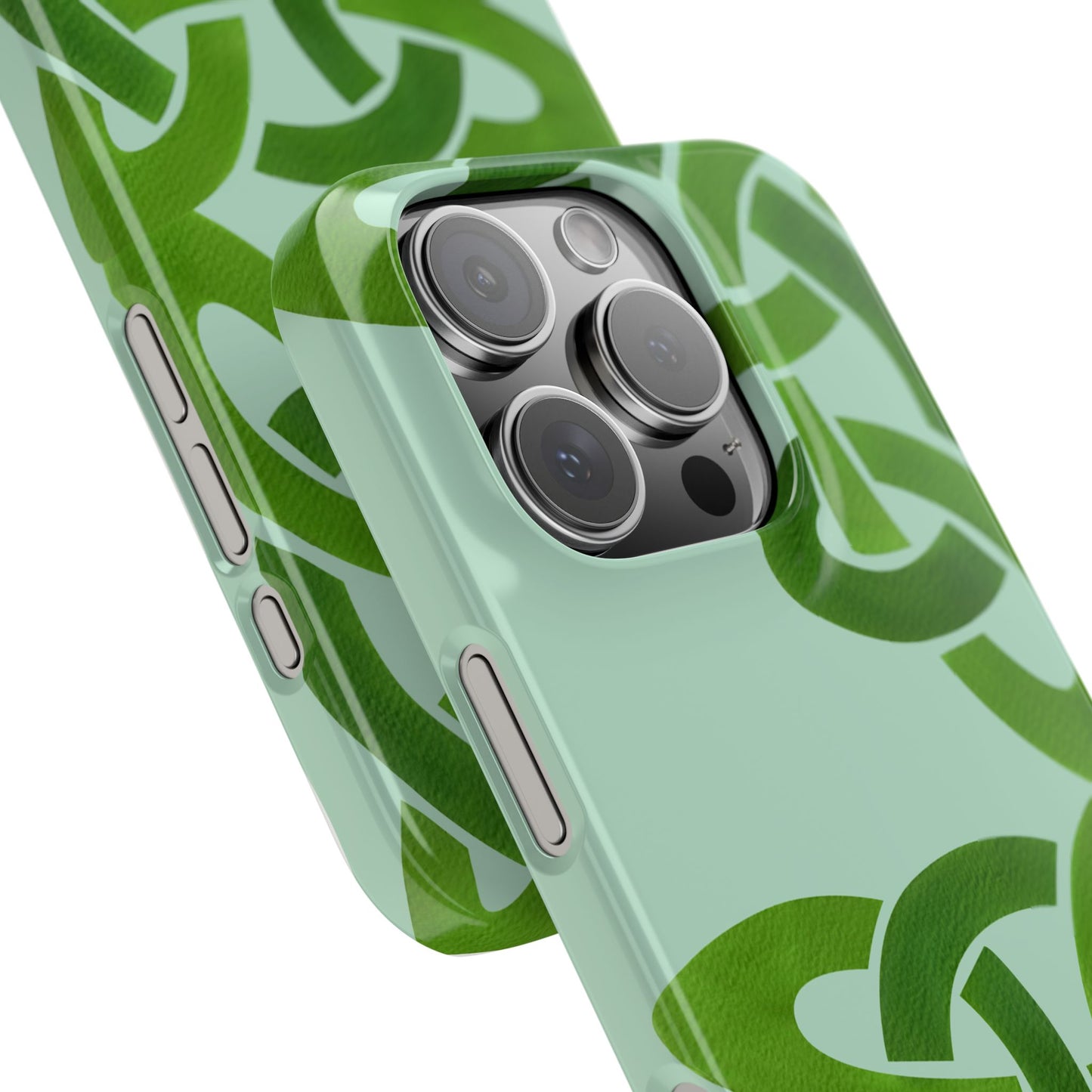 Celtic Knot Slim Phone Case, St. Patrick Design Phone Cover, Compatible with iPhone 17, 16, 15, 14, 13, 12, 11