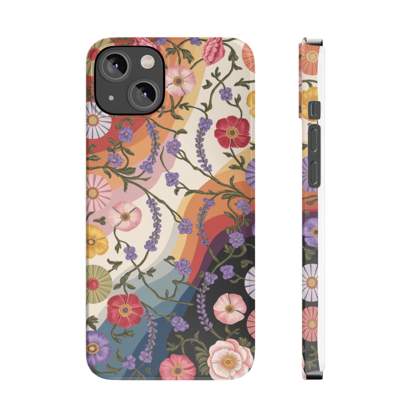 Floral Blossom Phone Case - Slim Case for Flower Lovers, Smartphone Cover, Gift for Her, Trendy Floral Design, Boho Chic Accessory