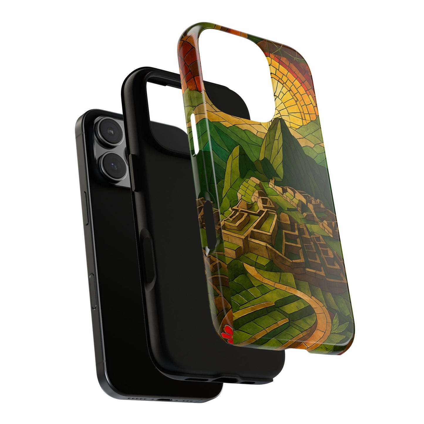 Inca Ruins Tough Phone Case - Machu Picchu Landmark Design, Historic Peru Travel Aesthetic Compatible with iPhone, Galaxy, and Google Phones