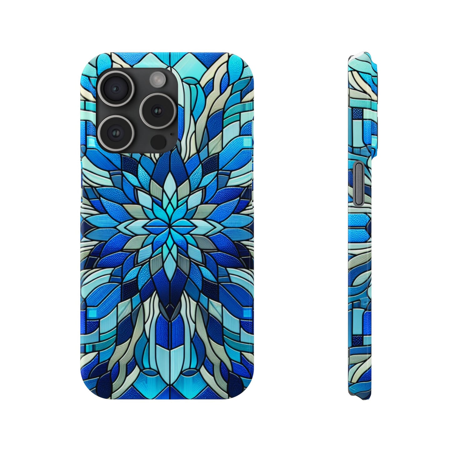 Vibrant Stained Glass Phone Cases - Artistic Cell Phone Cover, Unique Gift for Her, Phone Accessories, Holiday Present, Modern Decor