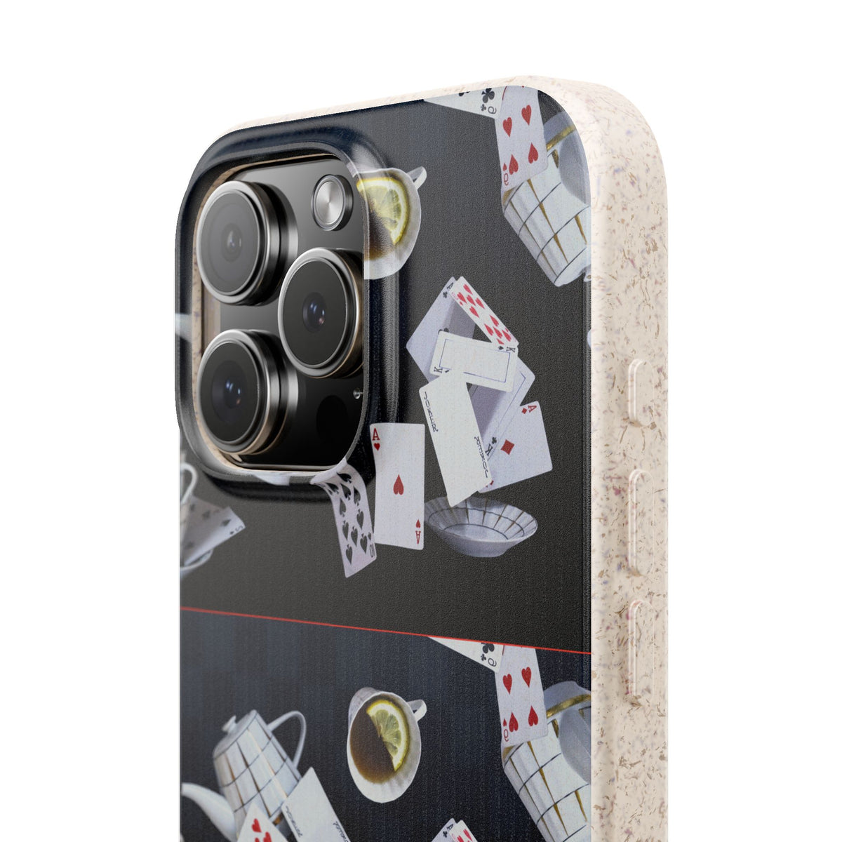 Alice in Wonderland Biodegradable Phone Case, Mad Hatter Tea Party Phone Cover, Compatible with Galaxy and iPhone 17, 16, 15, 14, 13