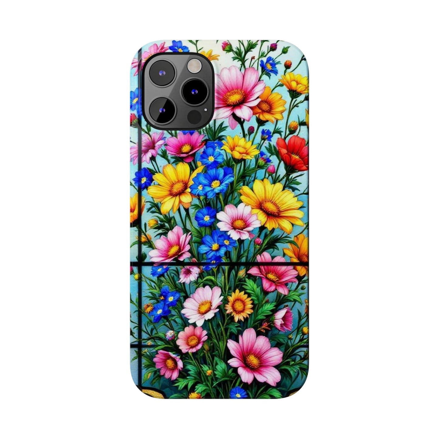 Vibrant Floral Slim Phone Cases | Cute Phone Cover Gifts for Nature Lovers, Spring Decor, Birthday or Holiday Gifts, Flower Design