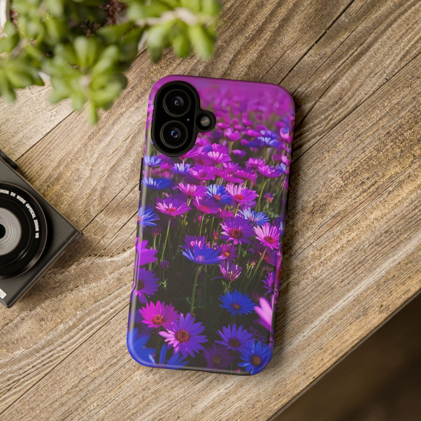 Wildflower Meadow Phone Case, Colorful Floral Garden Aesthetic, Vibrant Tough Phone Case, Compatible with iPhone, Galaxy, Google