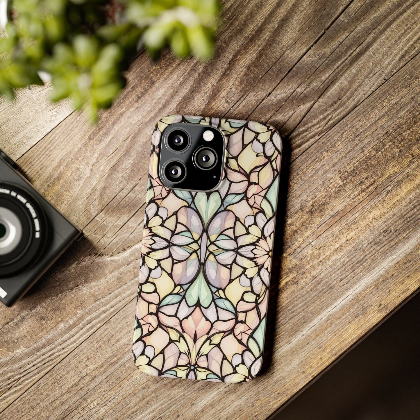 Floral Pattern Slim Phone Case - Perfect Gift for Nature Lovers, Stylish Accessory, Mobile Protection, Unique Design, Spring Vibes