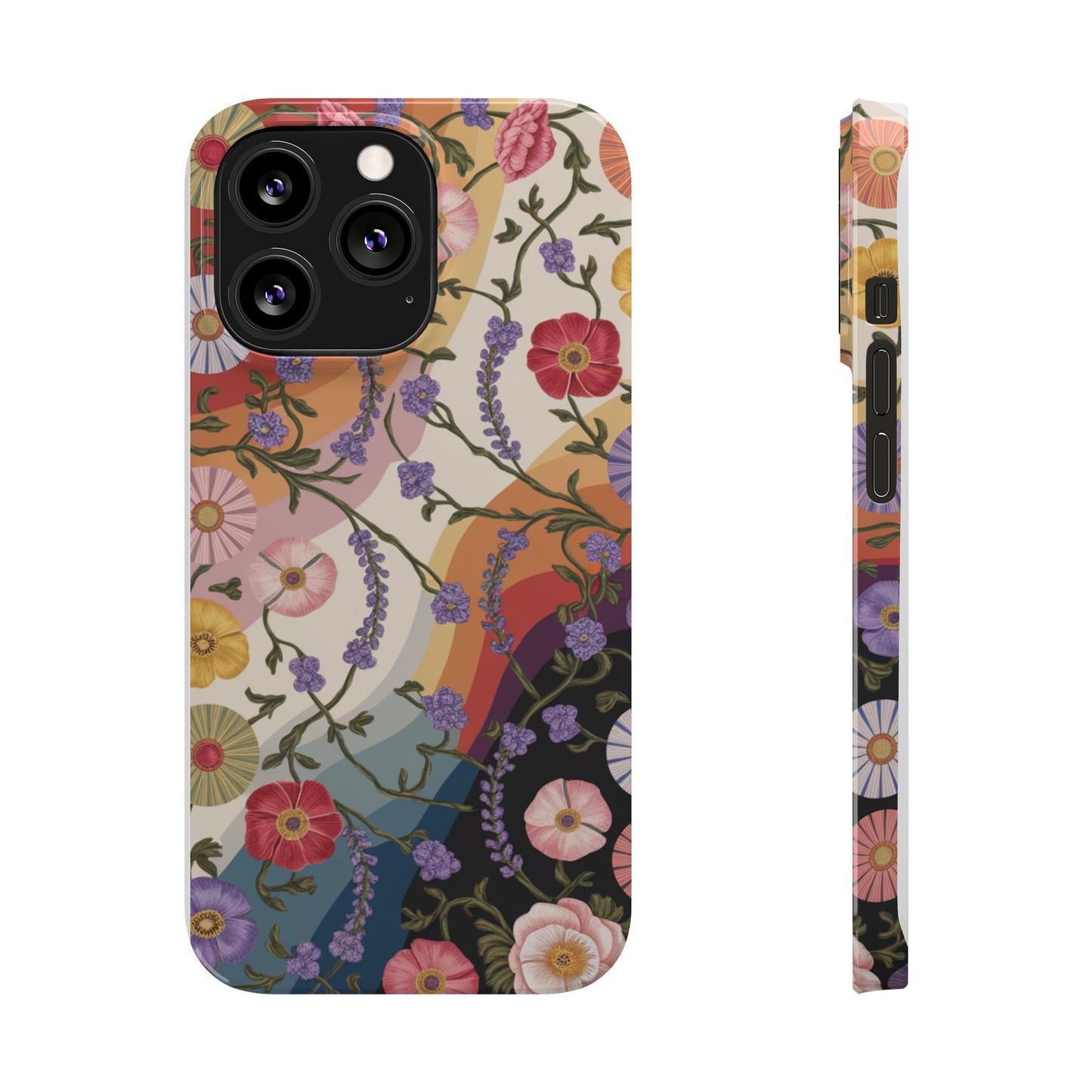 Floral Blossom Phone Case - Slim Case for Flower Lovers, Smartphone Cover, Gift for Her, Trendy Floral Design, Boho Chic Accessory