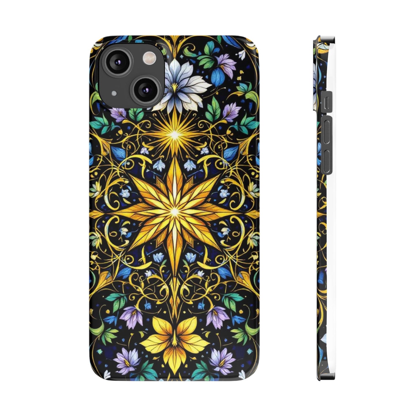 Elegant Floral Phone Case - Slim Phone Cases, Artistic Cases for Nature Lovers, Gift for Birthdays, Holidays, Spring Decor