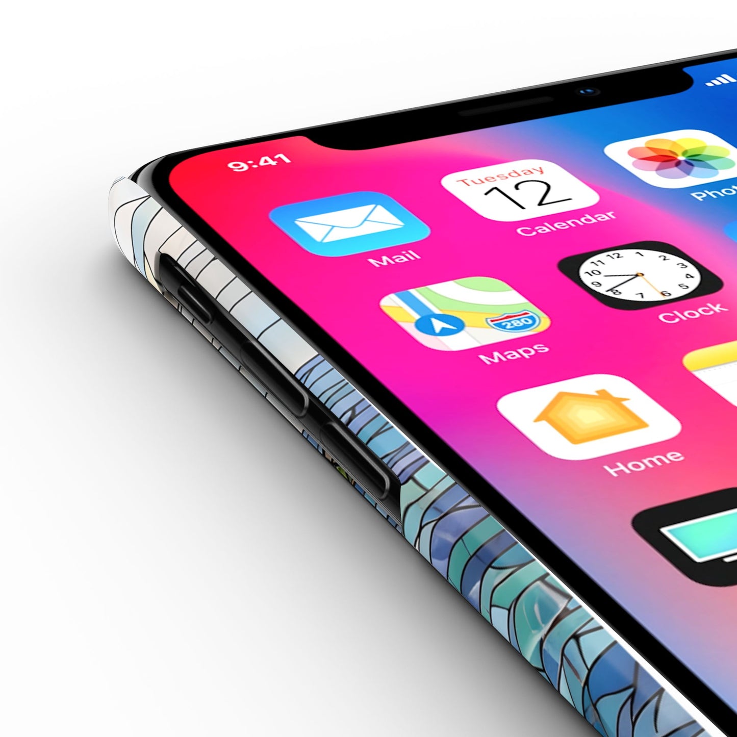 Isle Royale Mosaic Slim Phone Case, Remote Island Wilderness Art, Great Lakes Nature Aesthetic, Eco-Friendly Phone Accessory