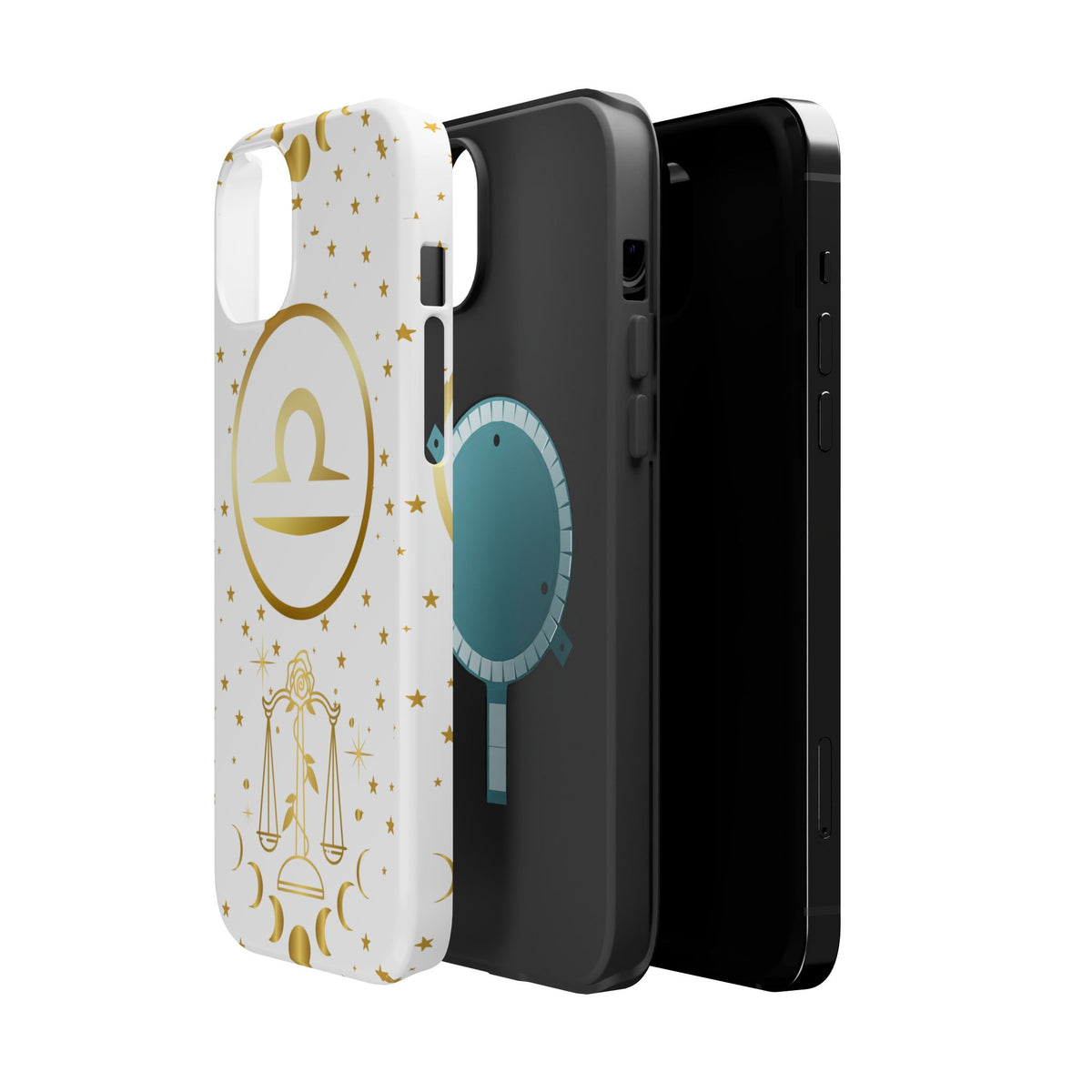Libra Zodiac Magnetic Phone Case Astrology Gift for Her, Celestial Star Sign Cover, Birthday Gift, Compatible with iPhone 17, 16, 15, 14, 13