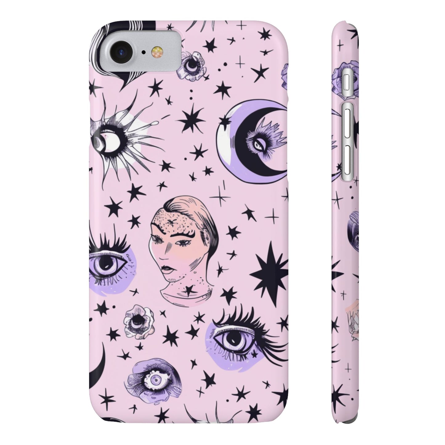 Celestial Slim Phone Cases - Stylish Cosmic Design, Personalized Phone Protectors, Astrology Gifts, Unique Phone Accessories, Moon & Stars