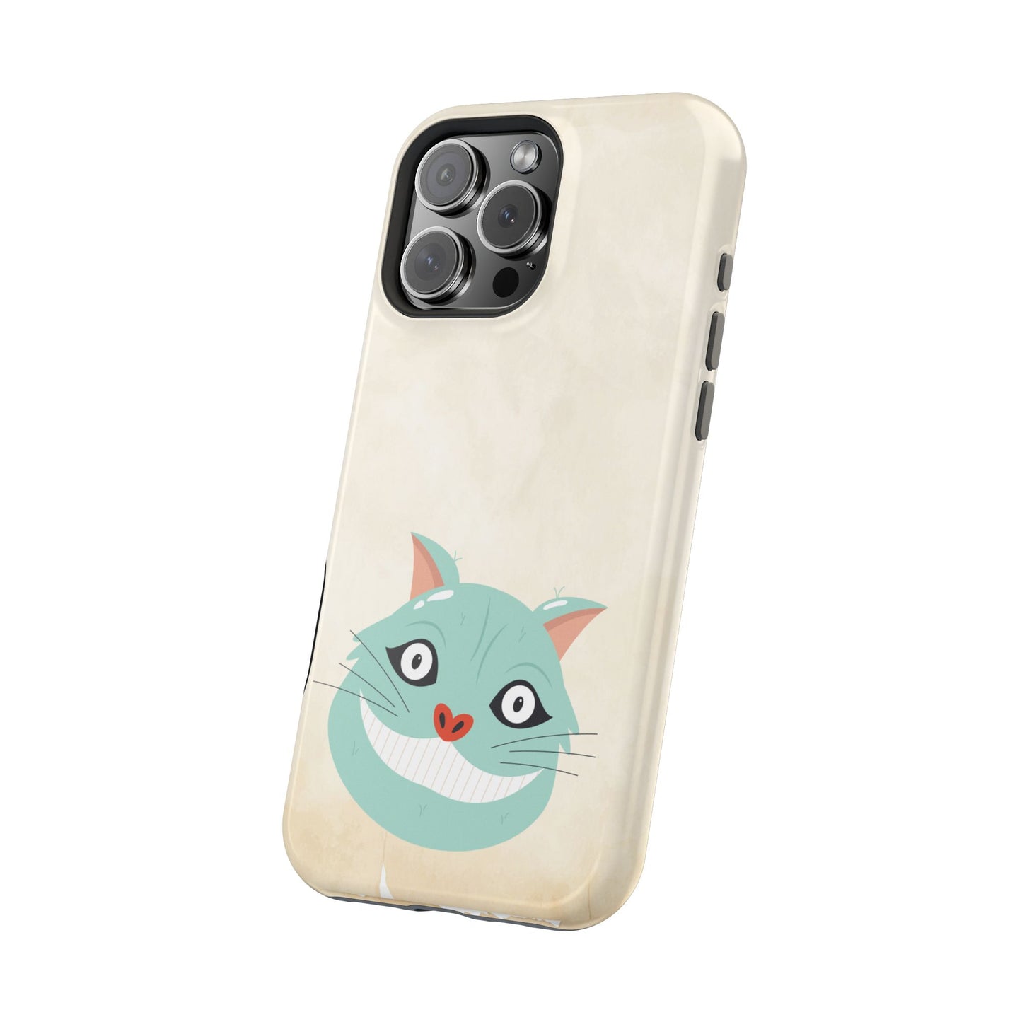 Alice in Wonderland Magnetic Phone Case, Cheshire Cat Phone Cover, Compatible with iPhone 17, 16, 15, 14, 13