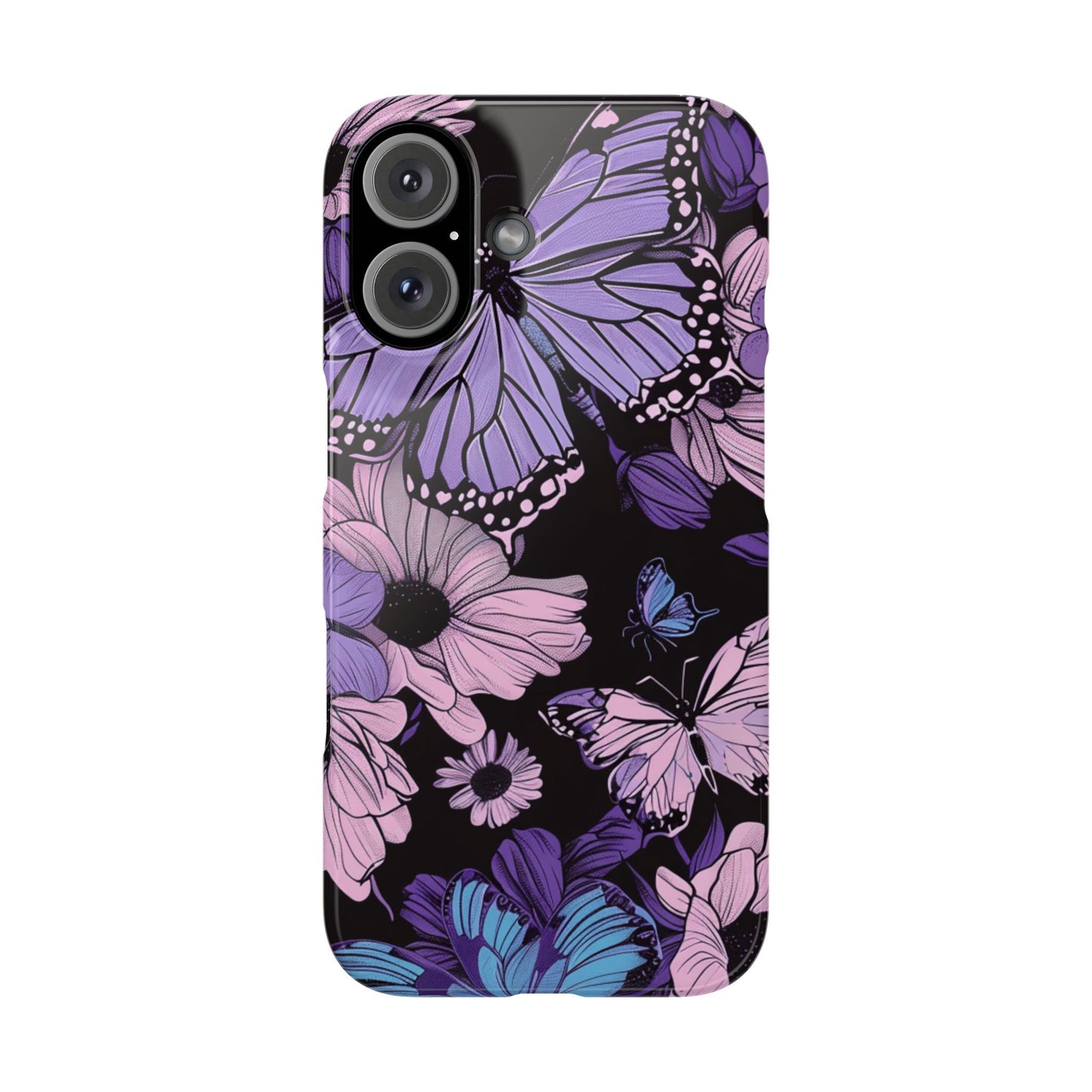 Butterfly Floral Phone Case | Slim Phone Cases for Nature Lovers, Floral Gifts, Trendy Accessories, Spring Vibes, Unique Phone Cover