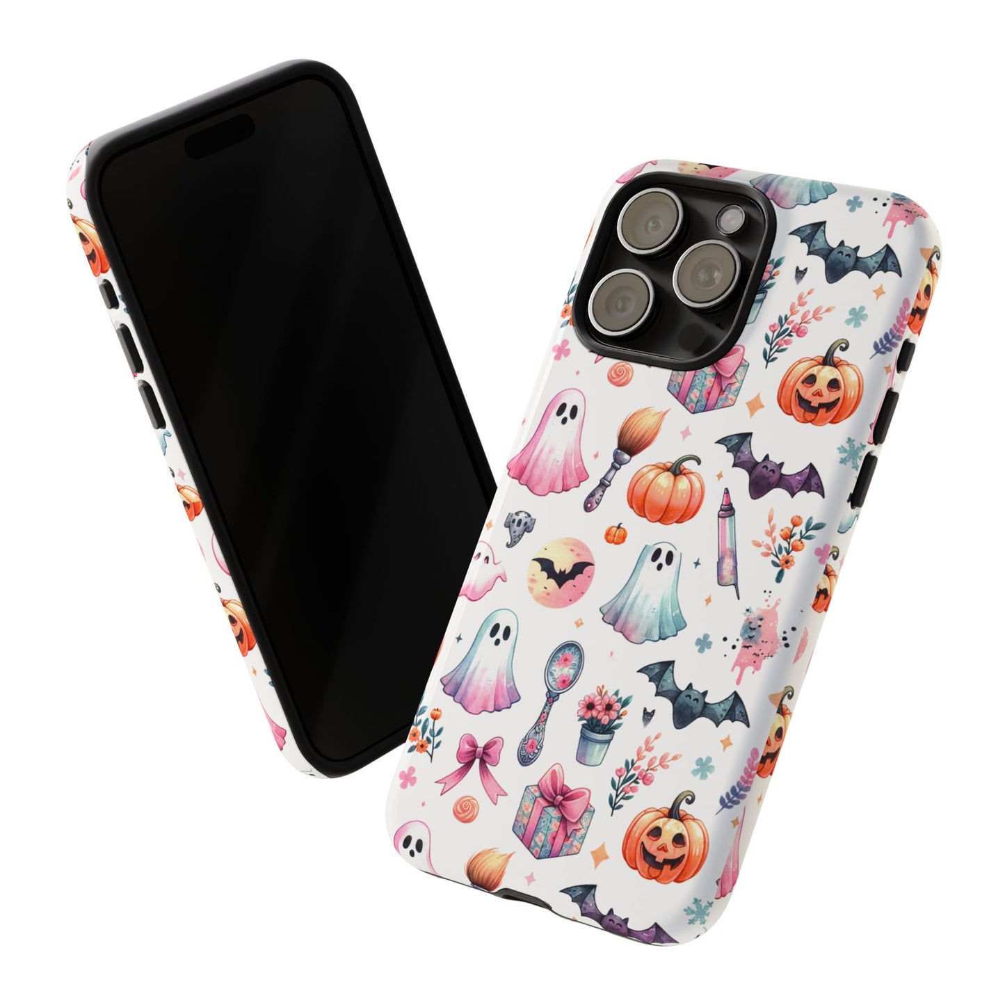 Summerween Ghost Phone Case, Coquette Ghost Phone Case, Funny Spooky Cute Case, Kawaii Halloween Aesthetic Case, Beachy Spooky Vibe Gift