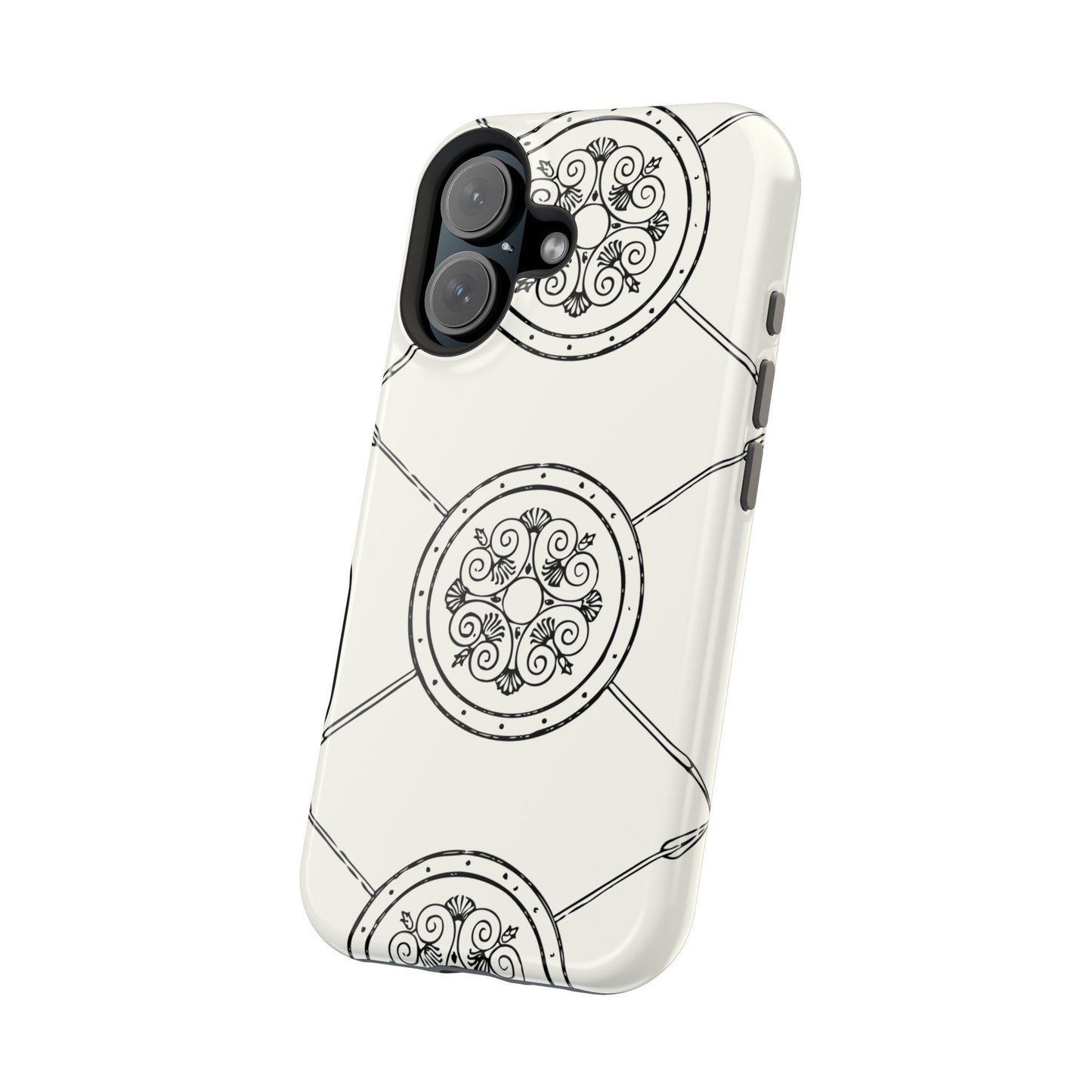 Celtic Pattern Magnetic Phone Case, St Patrick Design Phone Cover, Irish Heritage Art Compatible with iPhone 17, 16, 15, 14, 13