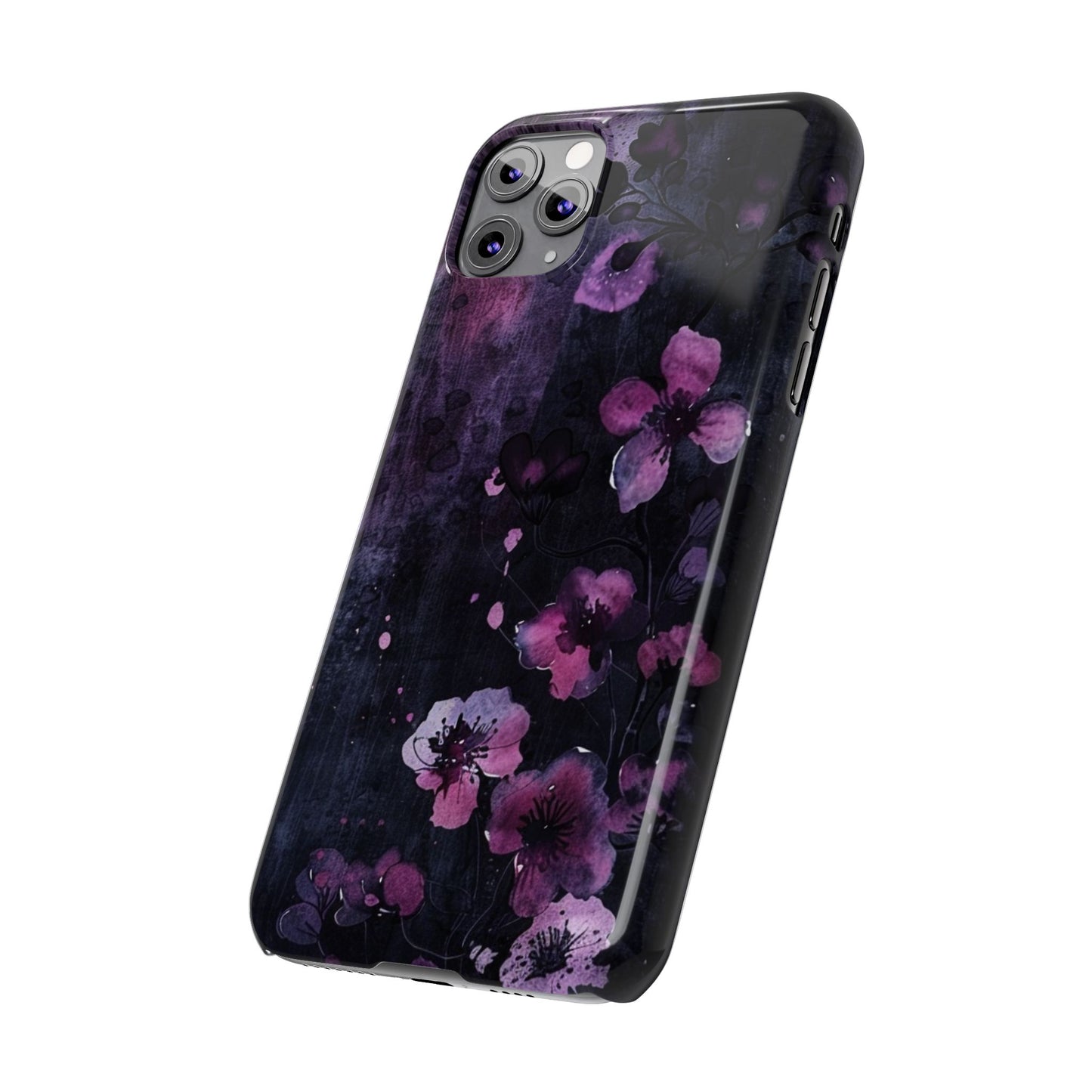 Elegant Floral Slim Phone Case - Perfect Gift for Her, Stylish iPhone Cover, Birthday Surprise, Spring Accessory, Cute Phone Protector