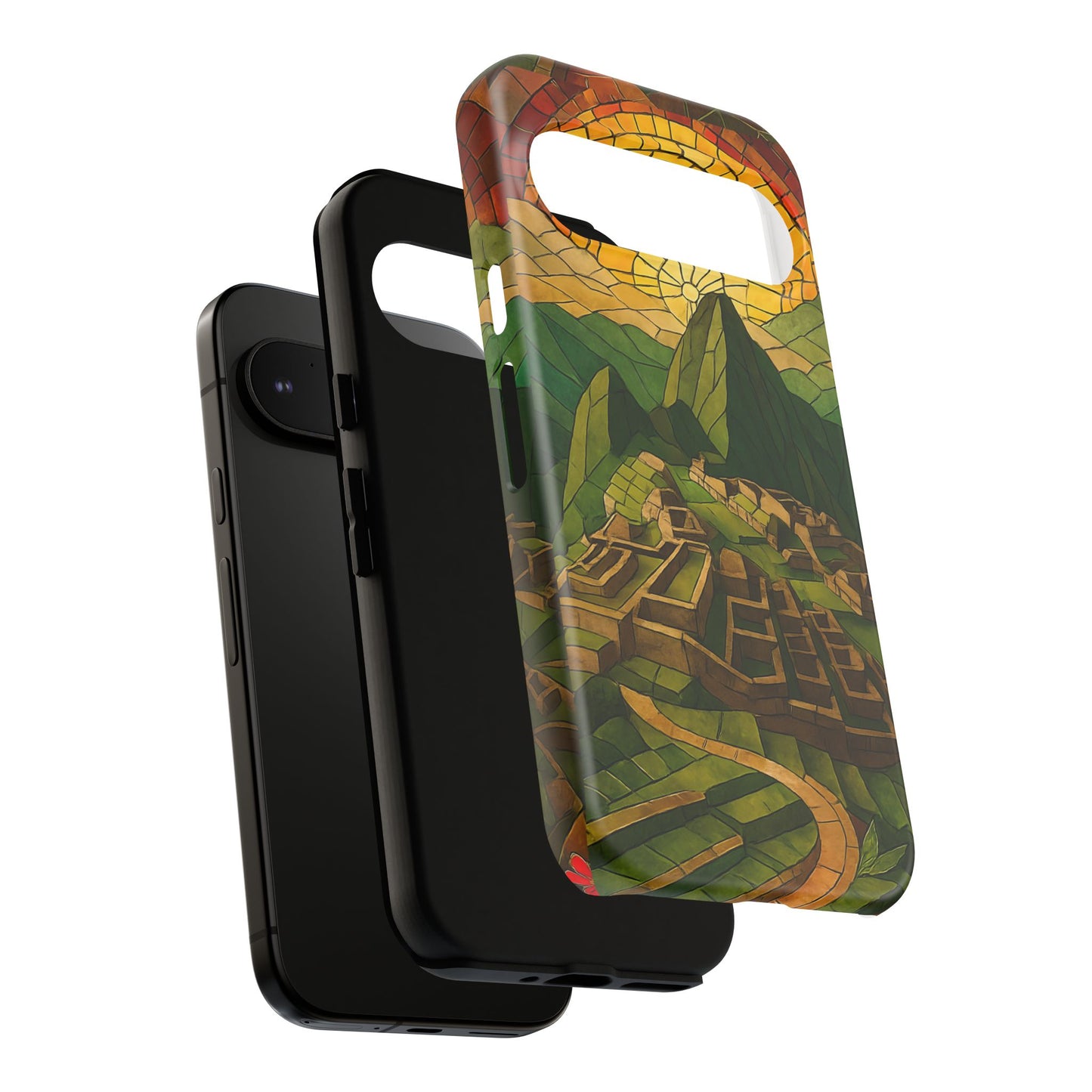 Inca Ruins Tough Phone Case - Machu Picchu Landmark Design, Historic Peru Travel Aesthetic Compatible with iPhone, Galaxy, and Google Phones