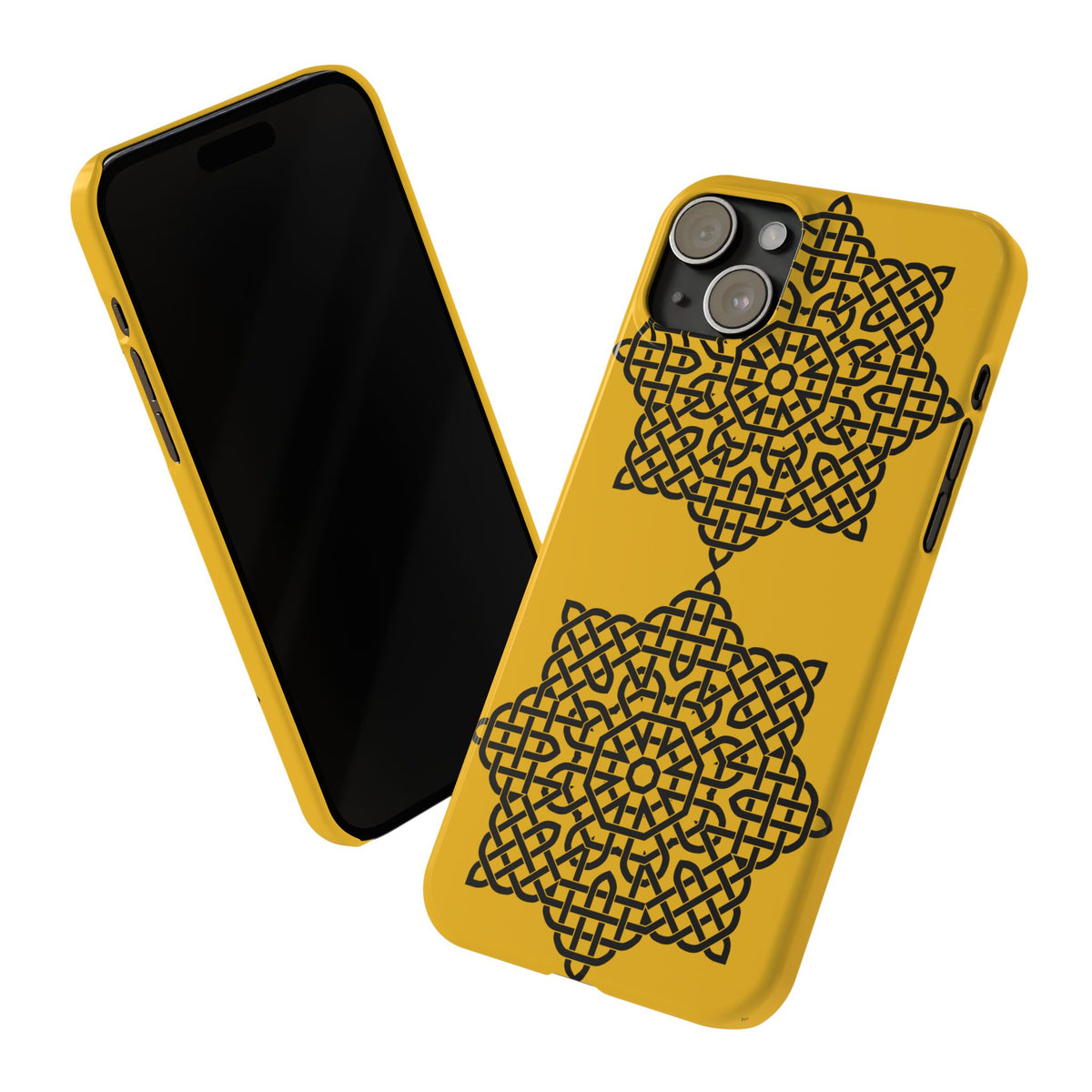 Celtic Knot Slim Phone Case, St. Patrick Design Phone Cover, Irish Heritage Design Compatible with iPhone 17, 16, 15, 14, 13, 12, 11