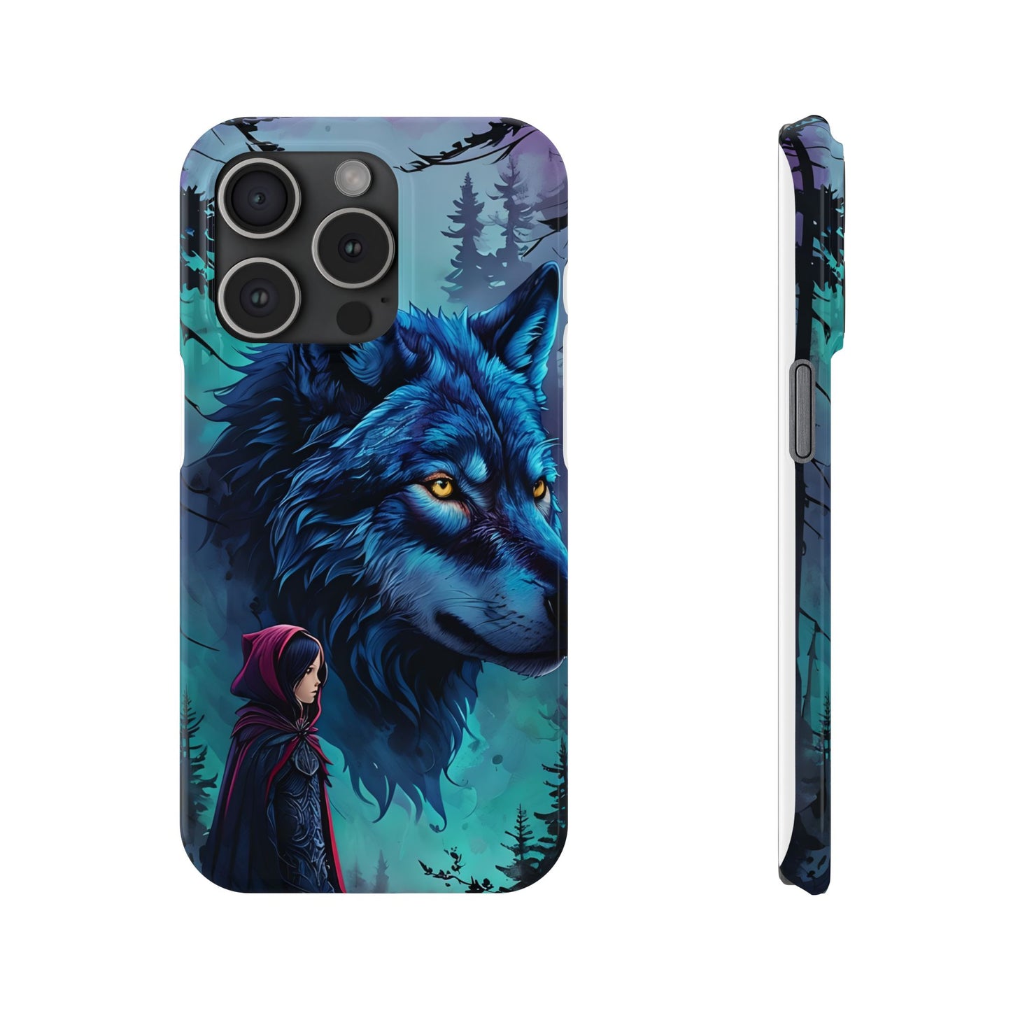 Enchanted Wolf Phone Case - Slim, Stylish Protection for Animal Lovers, Perfect for Gifts & Nature Enthusiasts, Unique Art Design