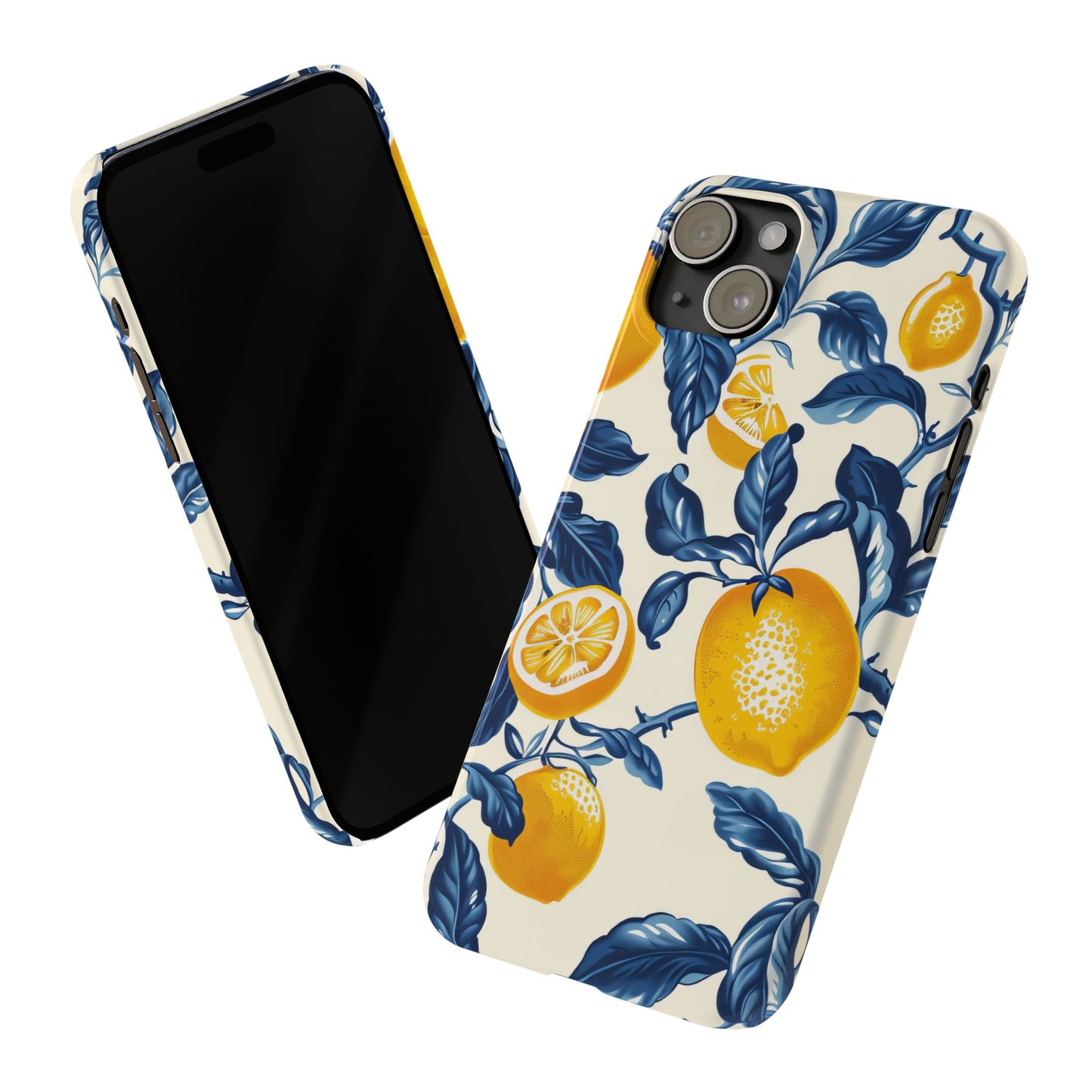 Lemon Floral Slim Phone Cases - Stylish Citrus Designs for Summer, Perfect Gift for Friends, Beach Vibes, Trendy Phone Accessories, [...]